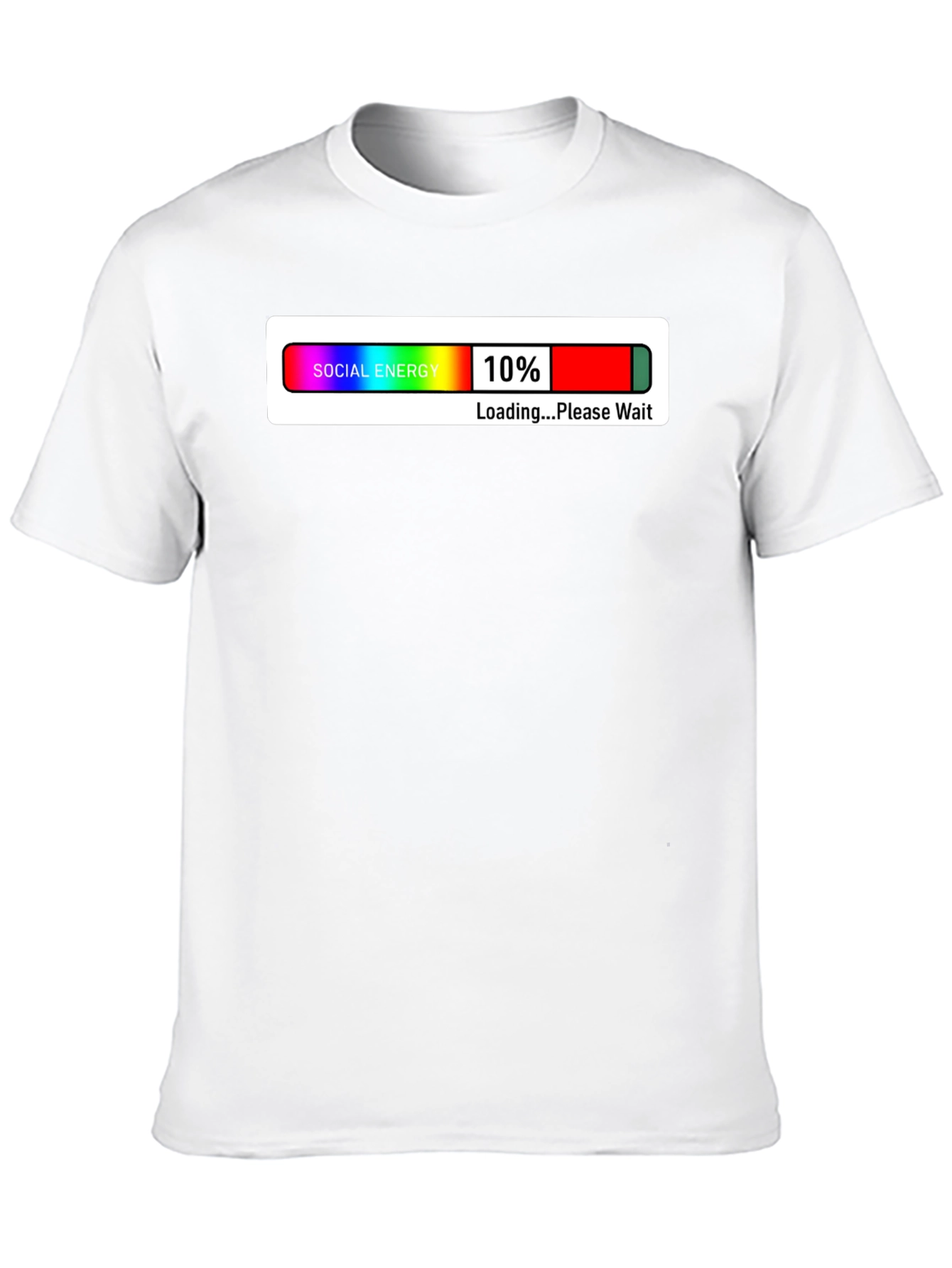 Social Energy Loading Graphic T-Shirt - Black