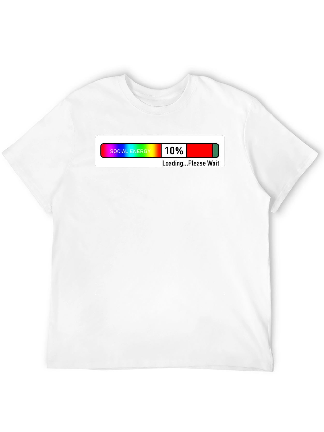 Social Energy Loading Graphic T-Shirt - Black