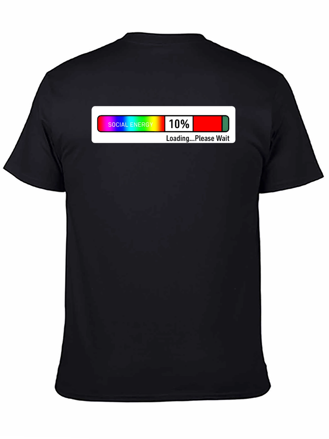 Social Energy Loading Graphic T-Shirt - Black