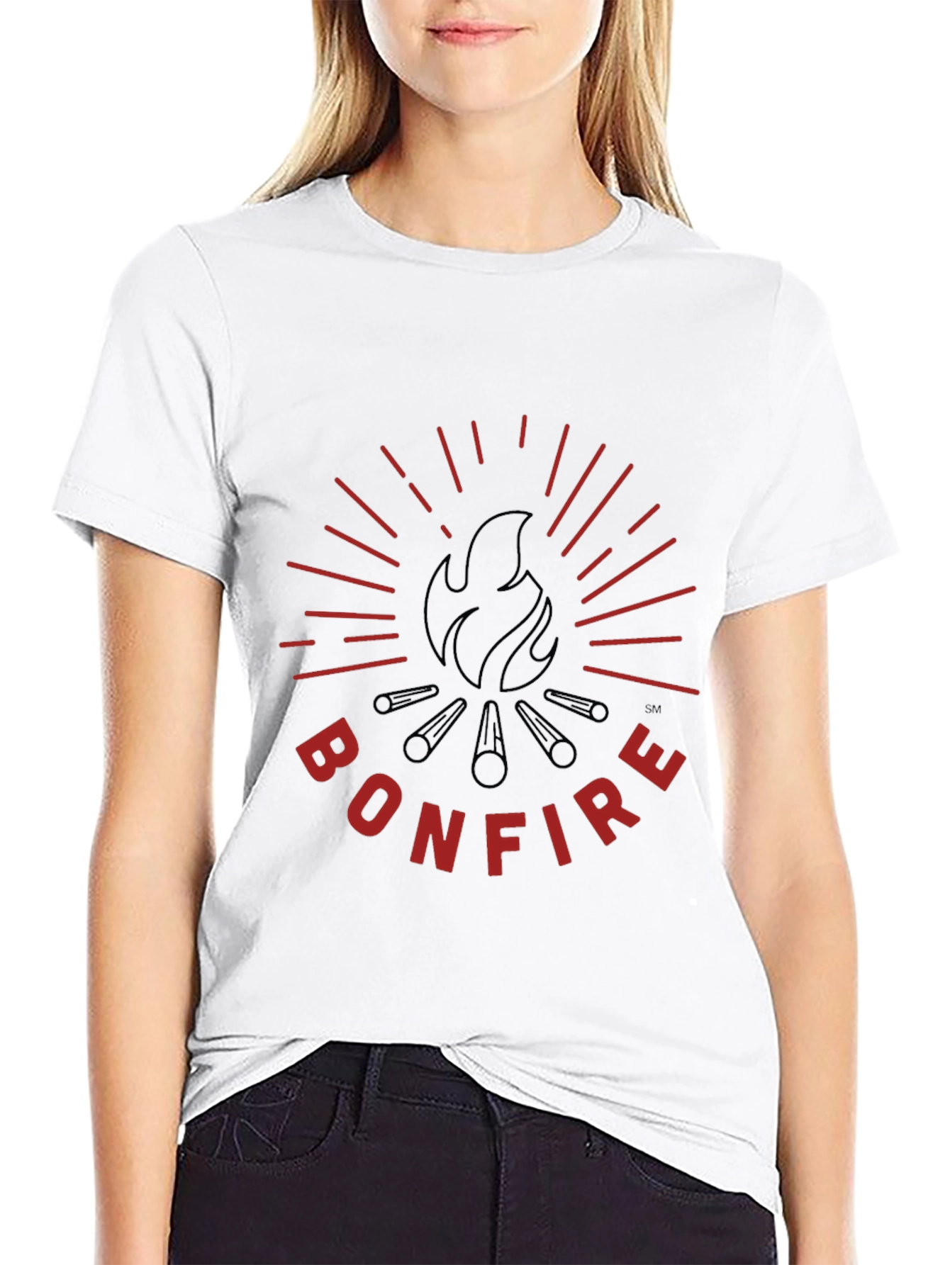 Bonfire Graphic Tee - Black Cotton T-Shirt