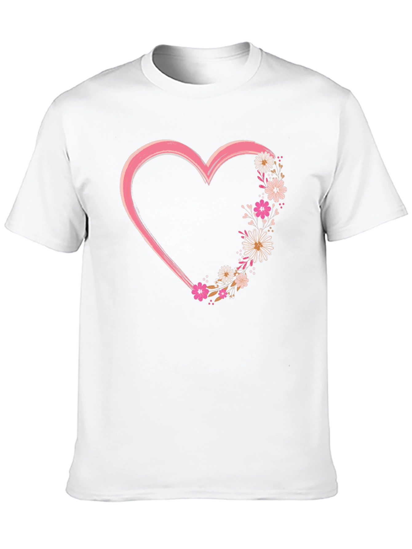 Floral Heart Graphic Tee
