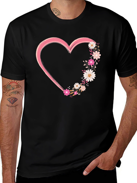 Floral Heart Graphic Tee
