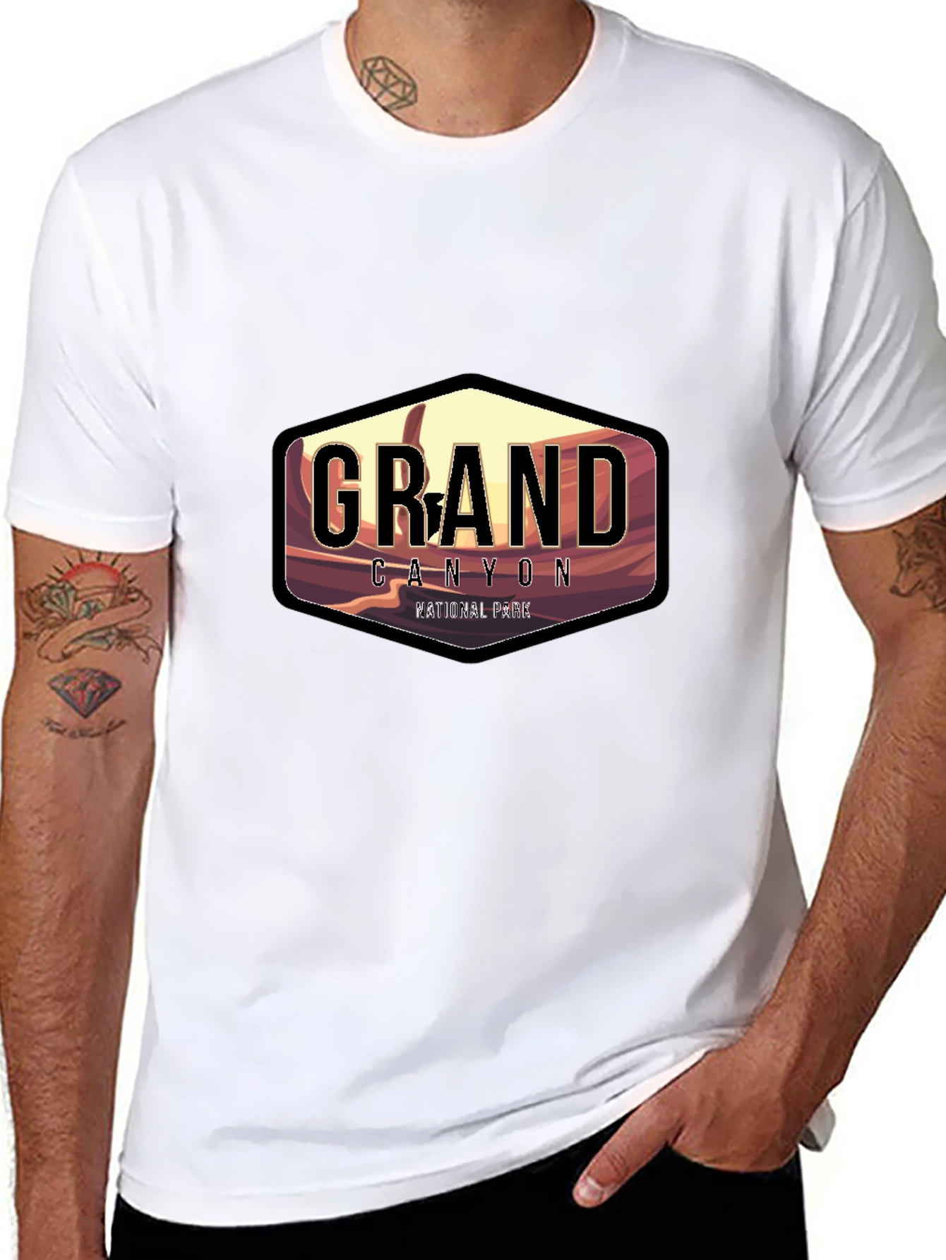 Grand Canyon National Park Black Graphic T-Shirt
