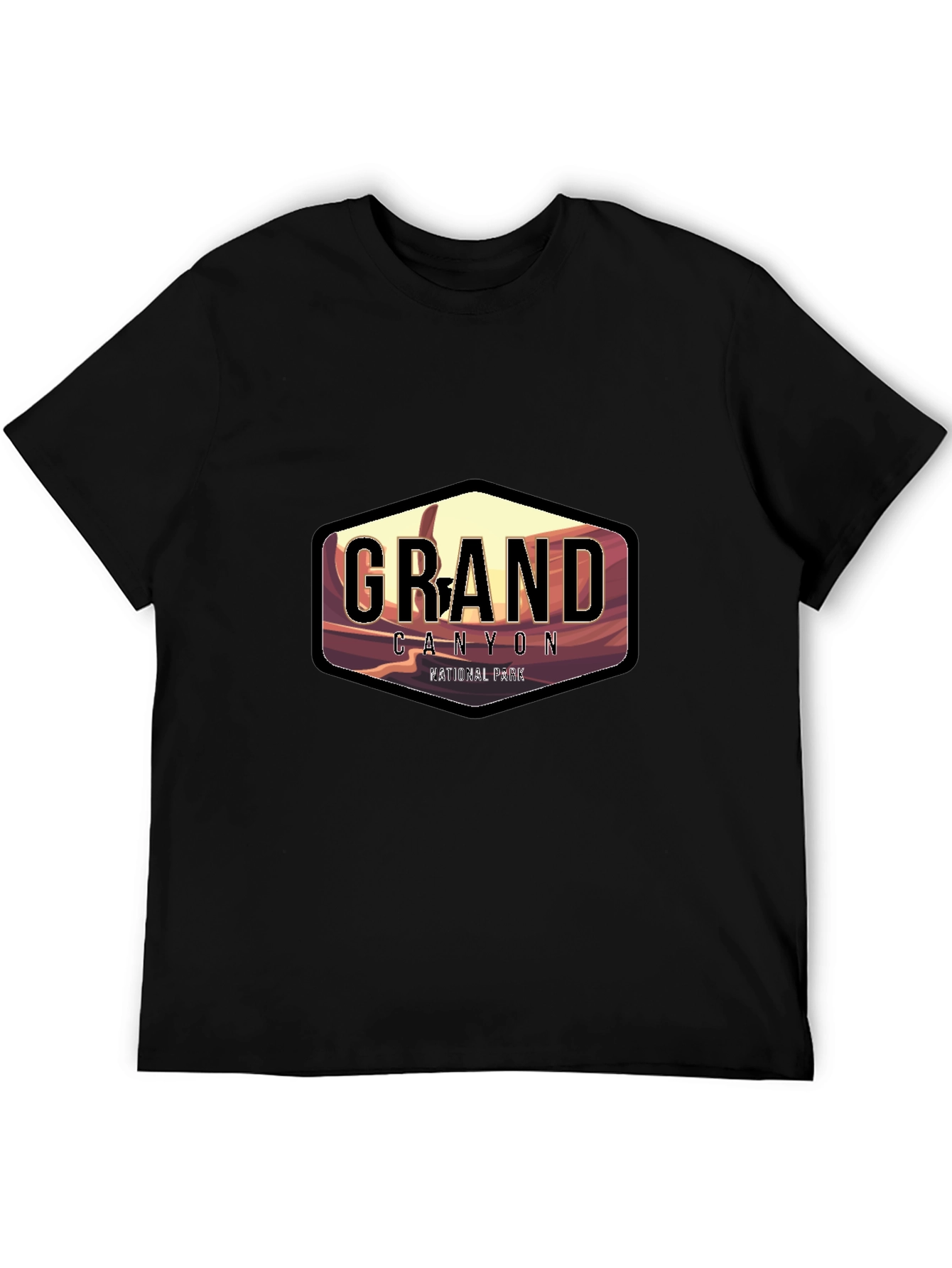 Grand Canyon National Park Black Graphic T-Shirt
