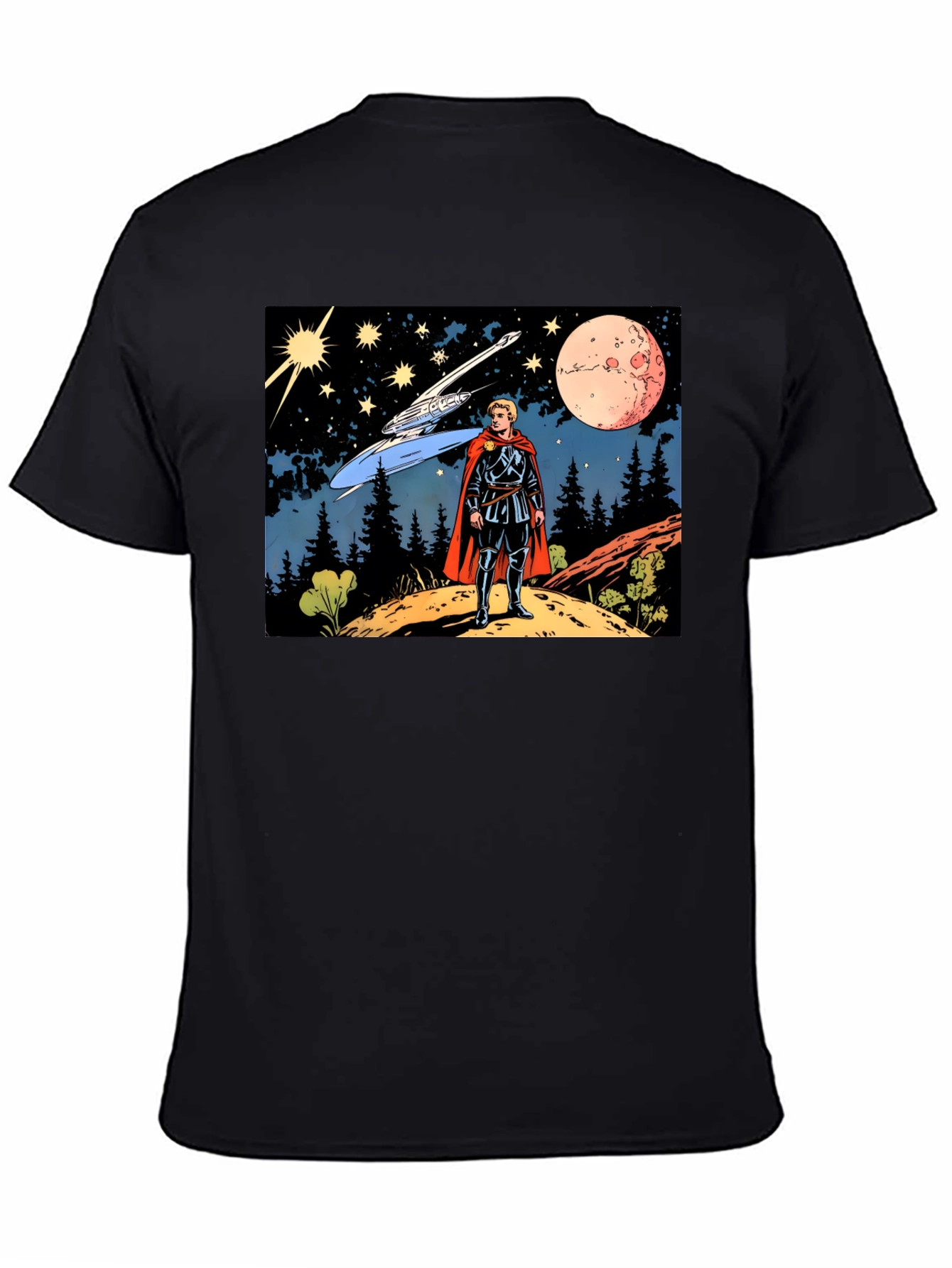 Retro Sci-Fi T-Shirt - Galactic Explorer