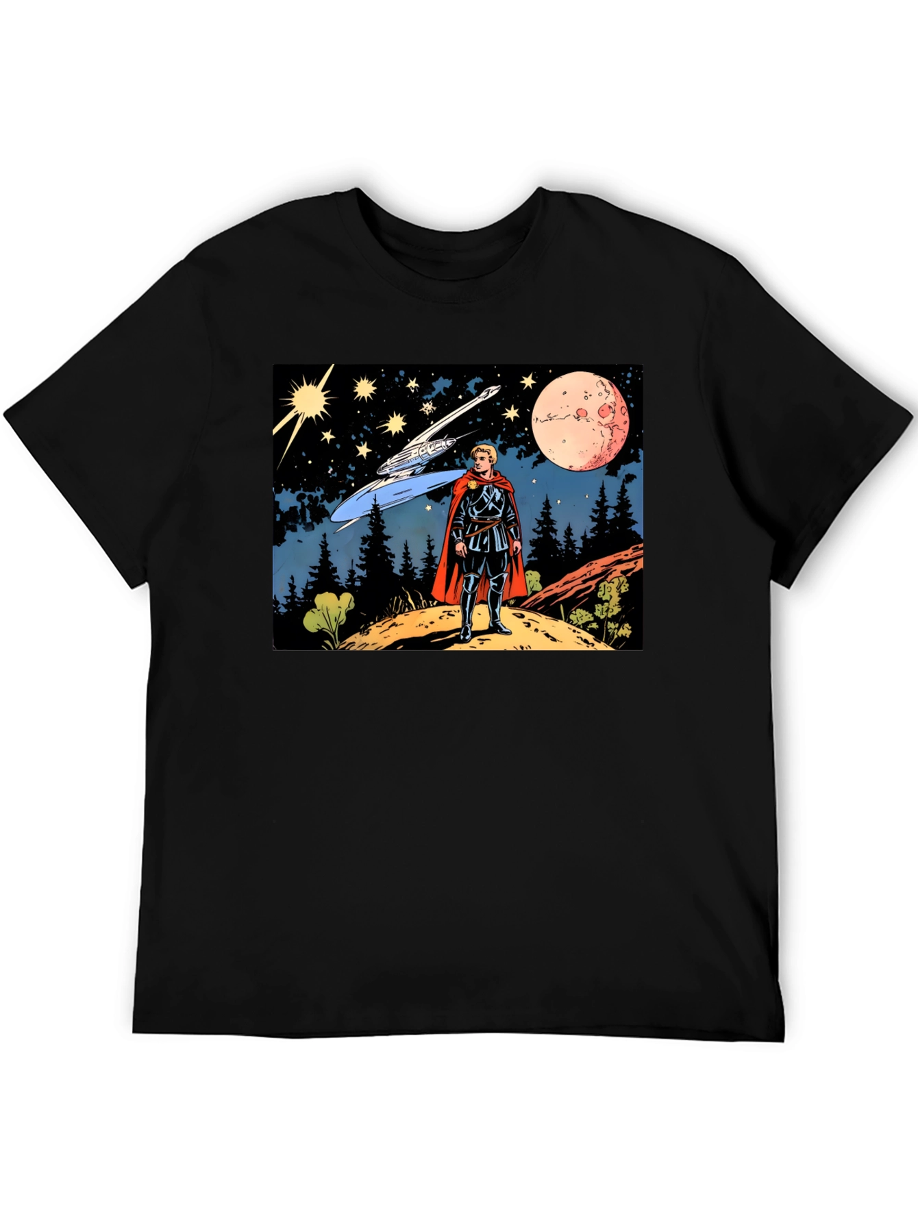 Retro Sci-Fi T-Shirt - Galactic Explorer