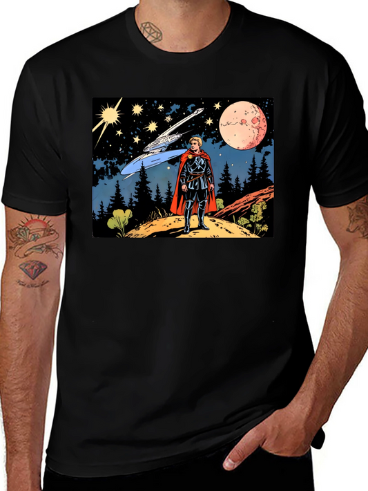 Retro Sci-Fi T-Shirt - Galactic Explorer