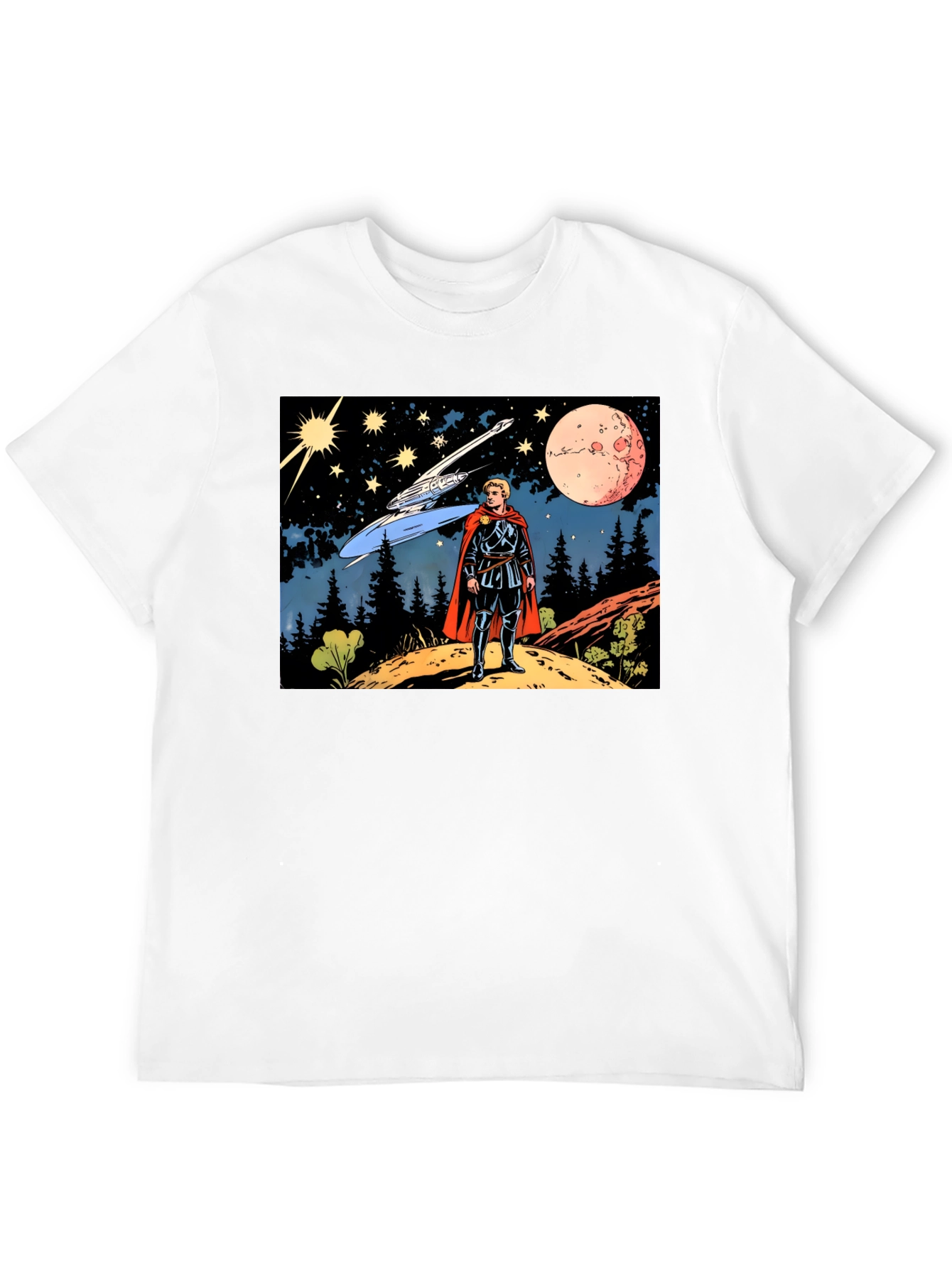 Retro Sci-Fi T-Shirt - Galactic Explorer