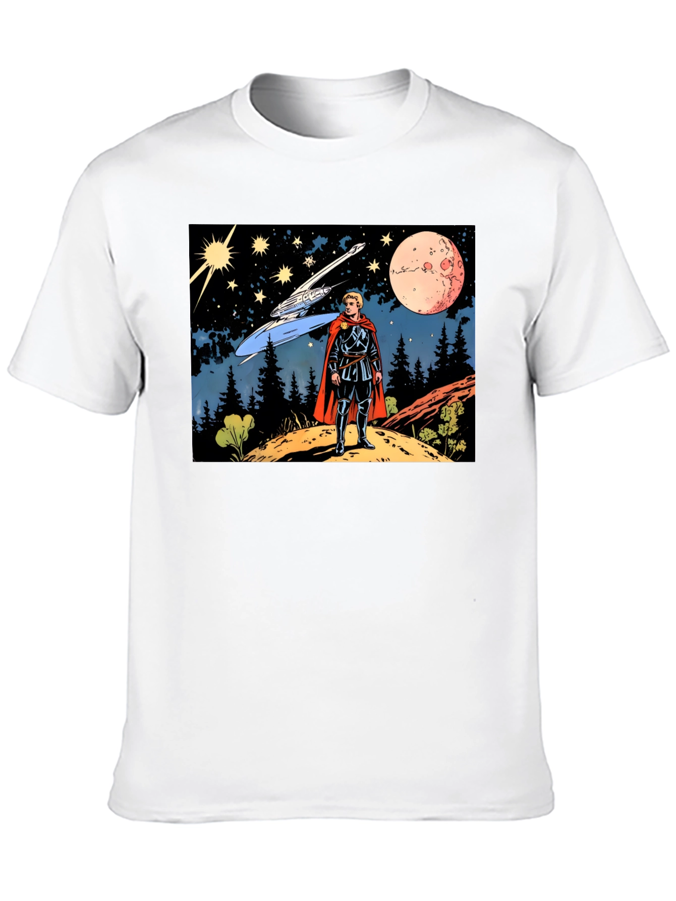 Retro Sci-Fi T-Shirt - Galactic Explorer