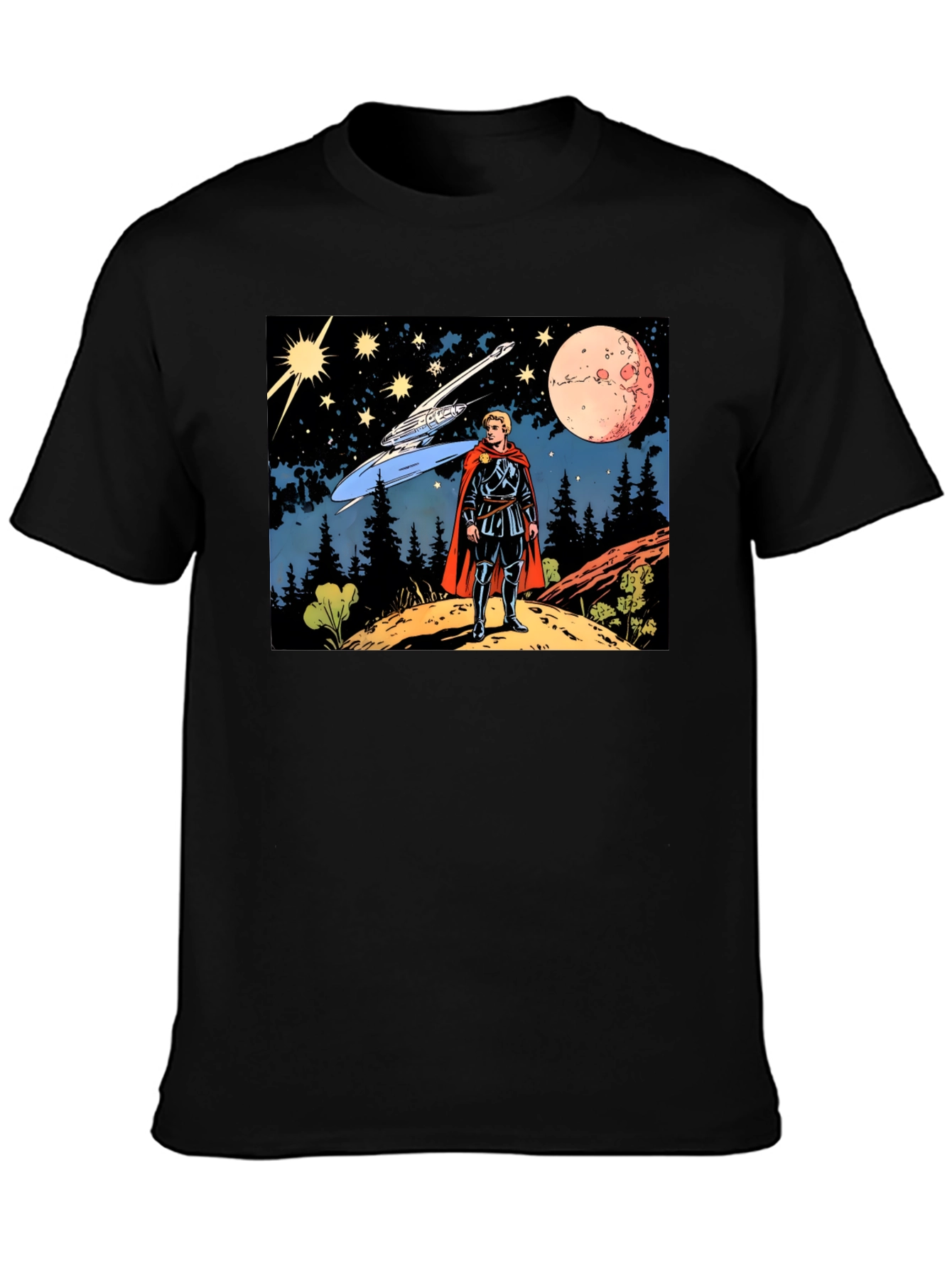 Retro Sci-Fi T-Shirt - Galactic Explorer