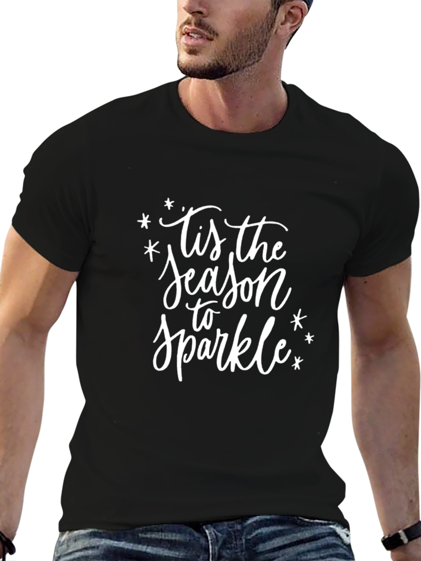 Tis the Season to Sparkle Black T-Shirt