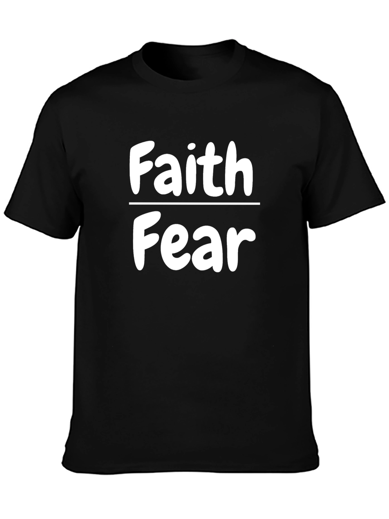 Faith Over Fear Graphic Tee - Unisex Black T-Shirt