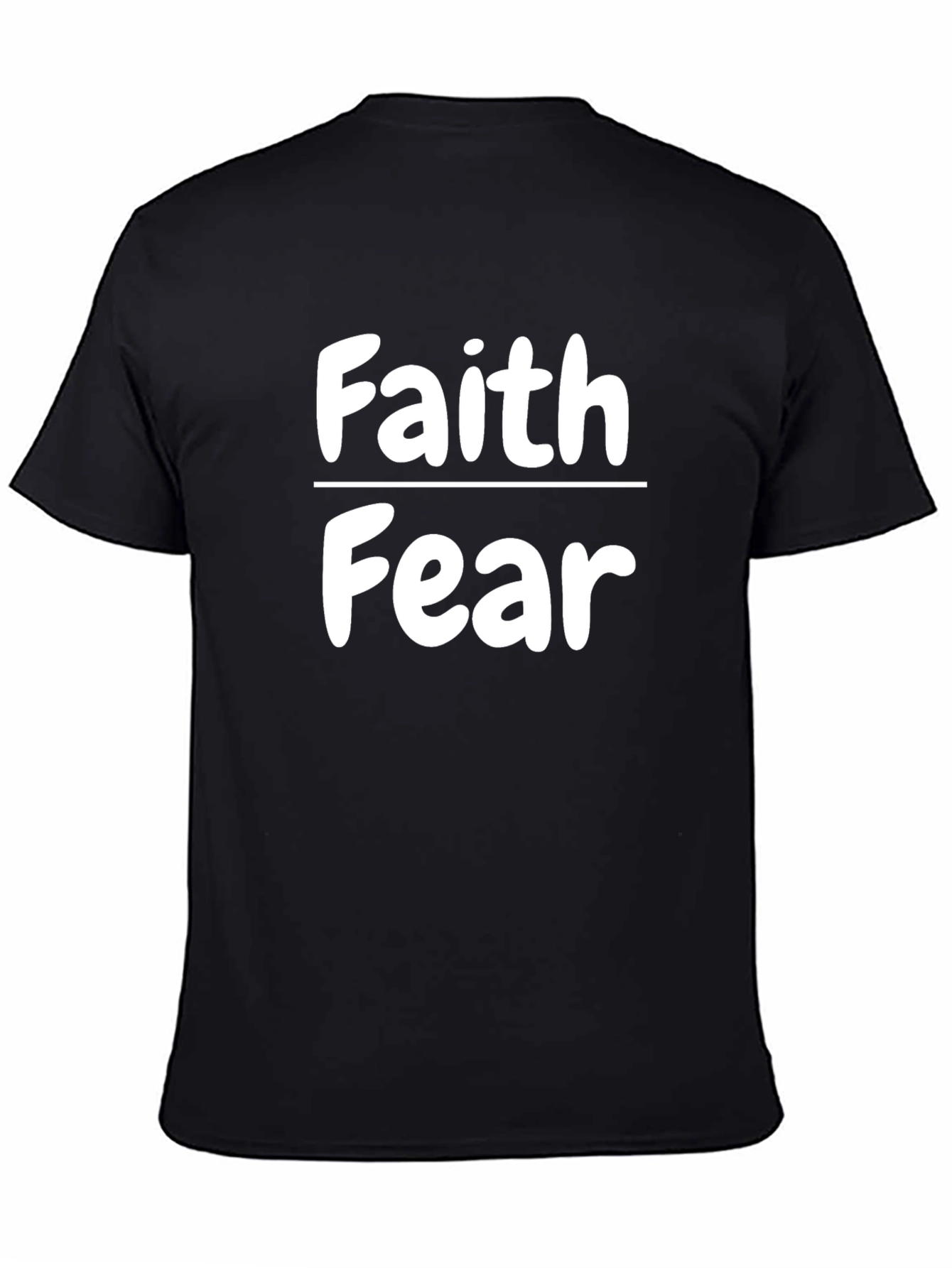 Faith Over Fear Graphic Tee - Unisex Black T-Shirt
