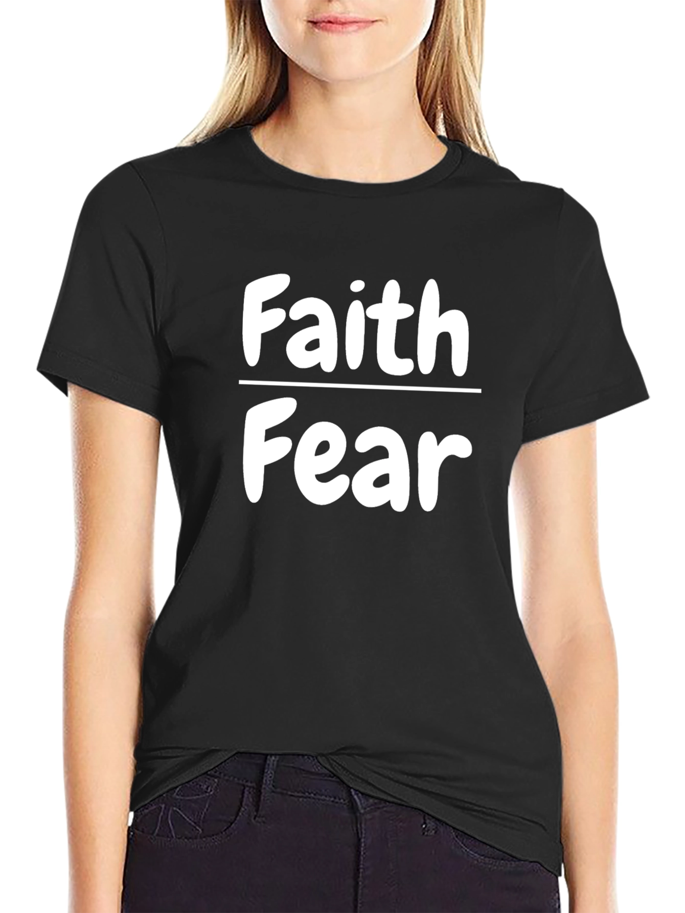 Faith Over Fear Graphic Tee - Unisex Black T-Shirt