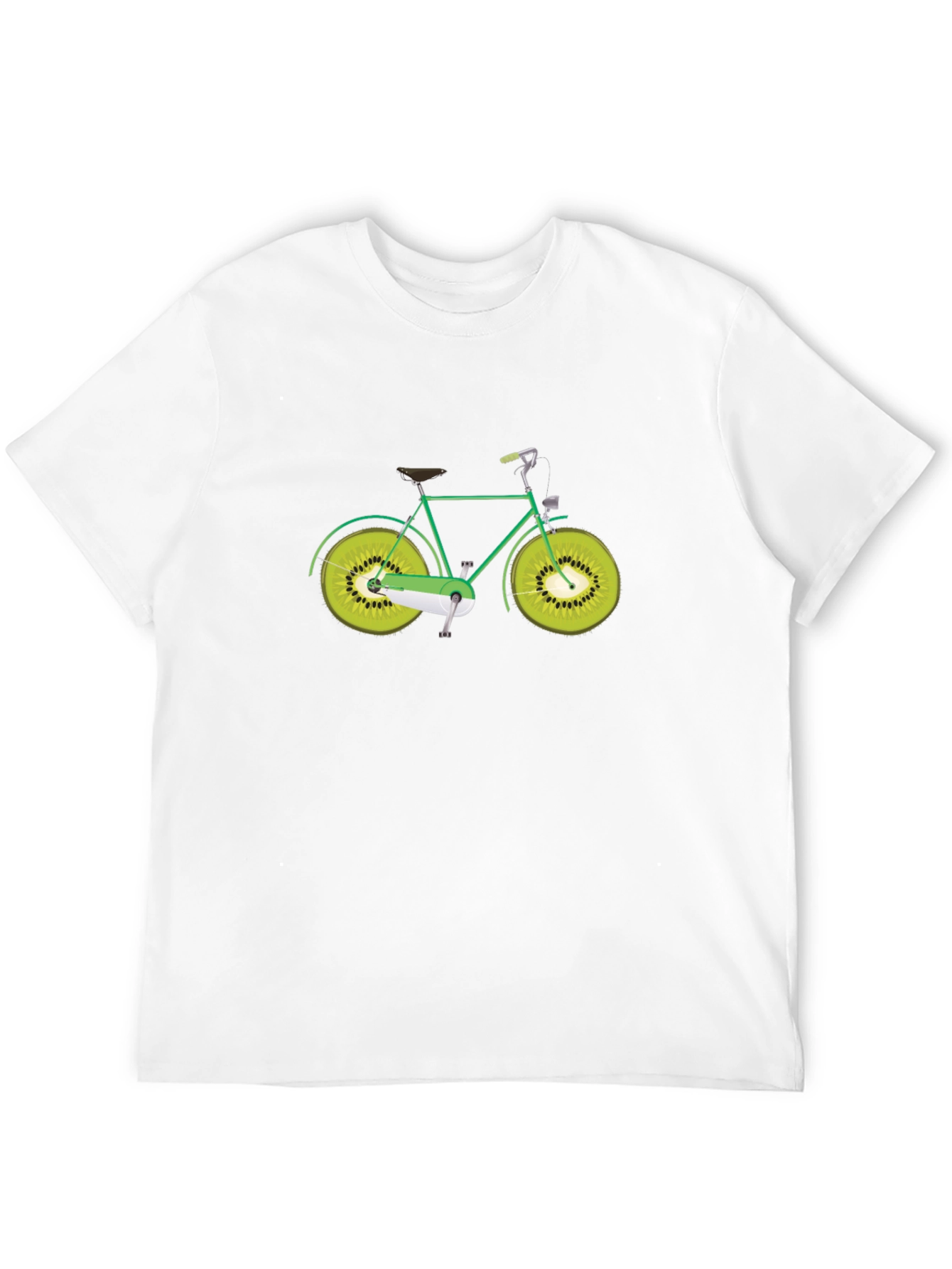 Kiwi Wheel Bike Graphic Tee - Unique Design