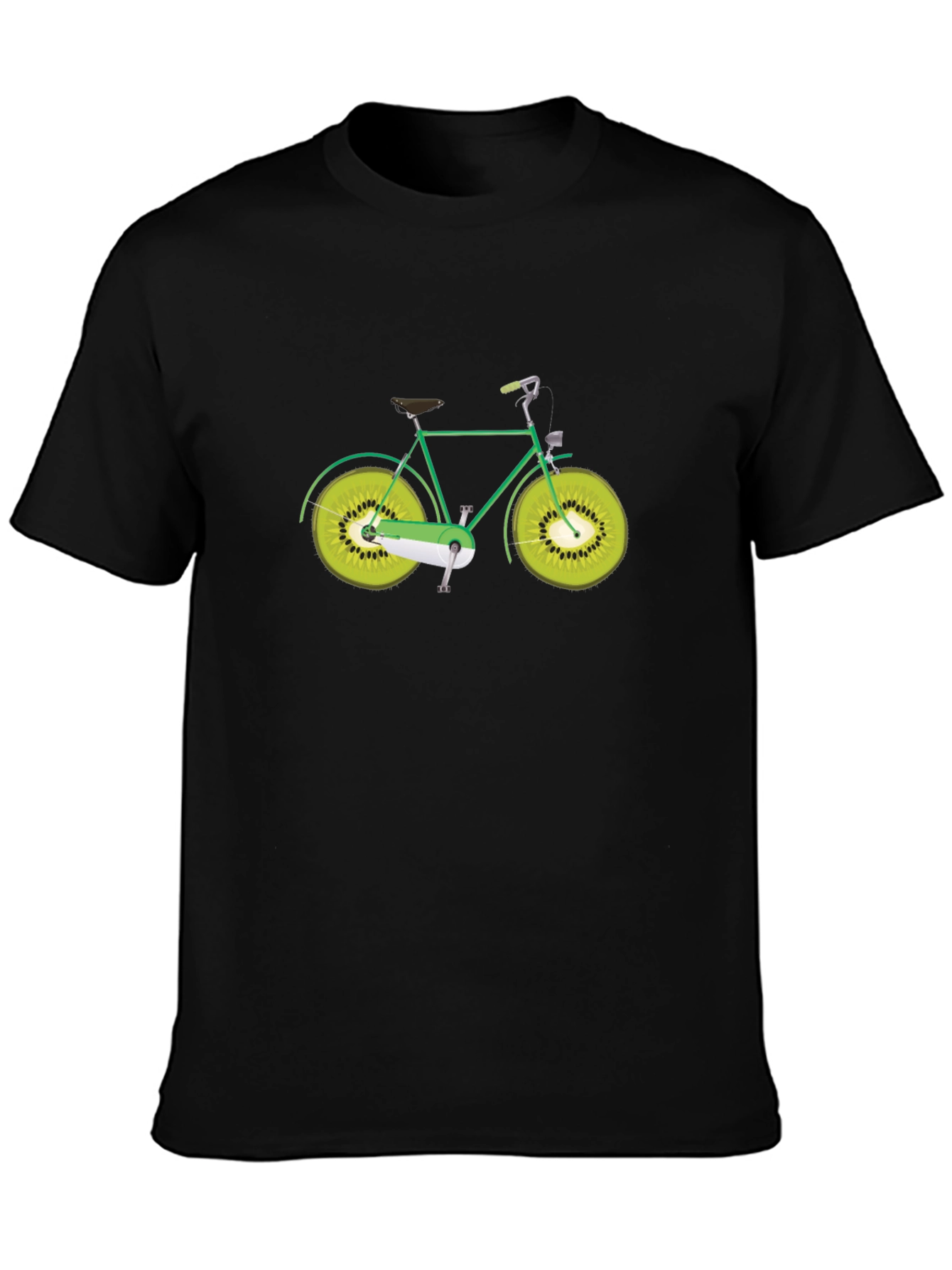 Kiwi Wheel Bike Graphic Tee - Unique Design