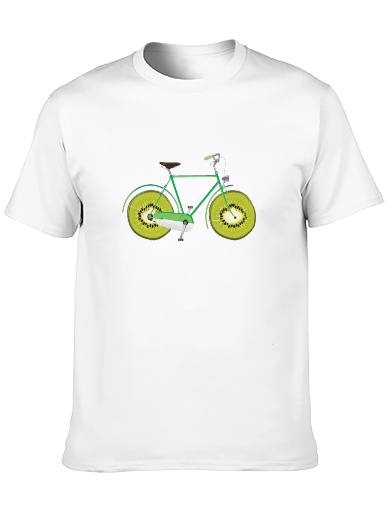 Kiwi Wheel Bike Graphic Tee - Unique Design