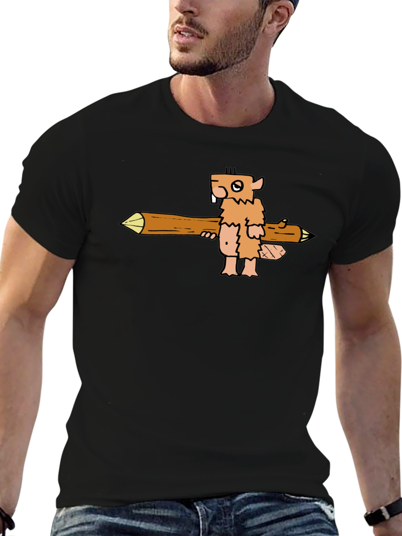 Cartoon Beaver T-Shirt