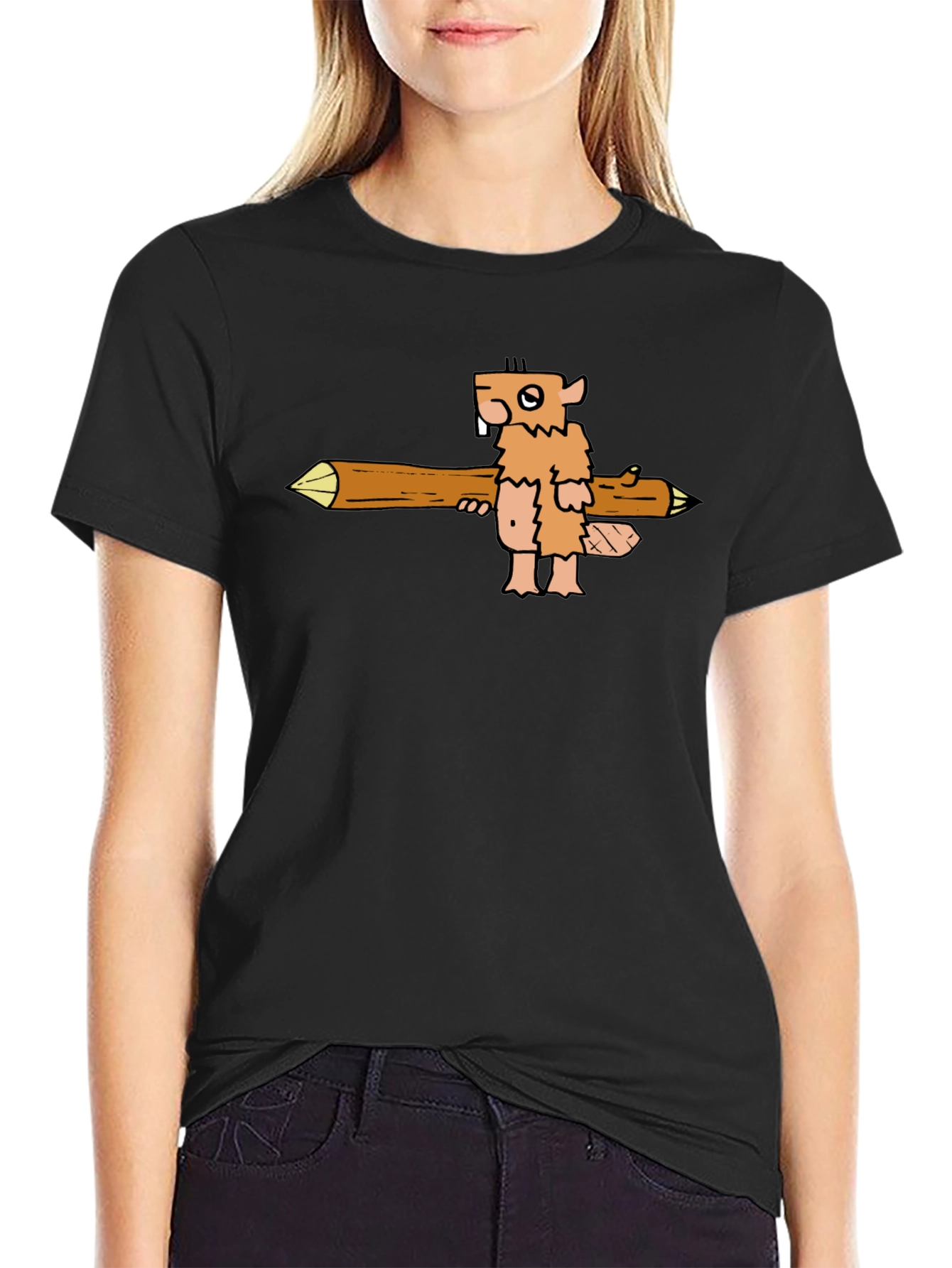 Cartoon Beaver T-Shirt