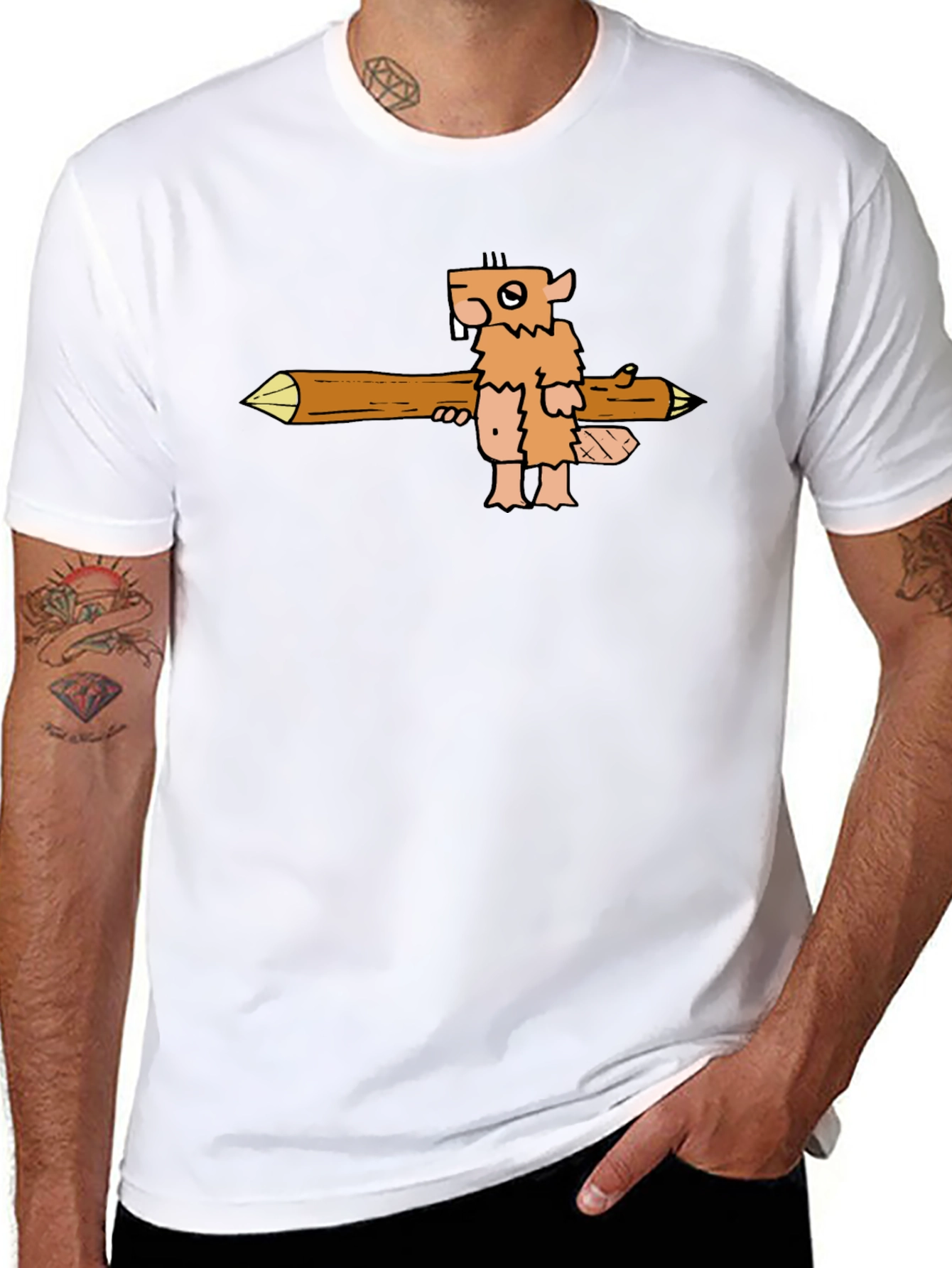 Cartoon Beaver T-Shirt