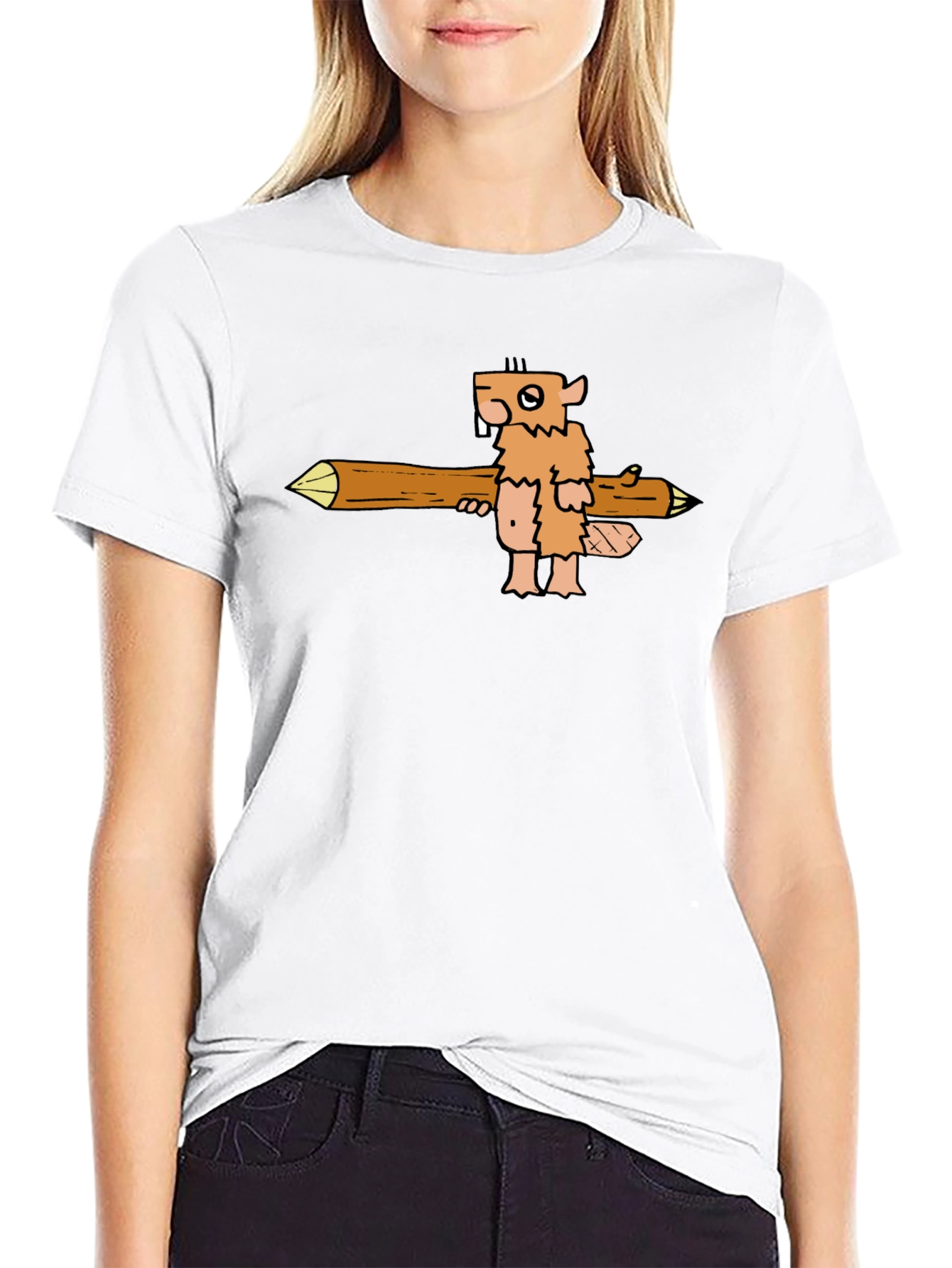 Cartoon Beaver T-Shirt