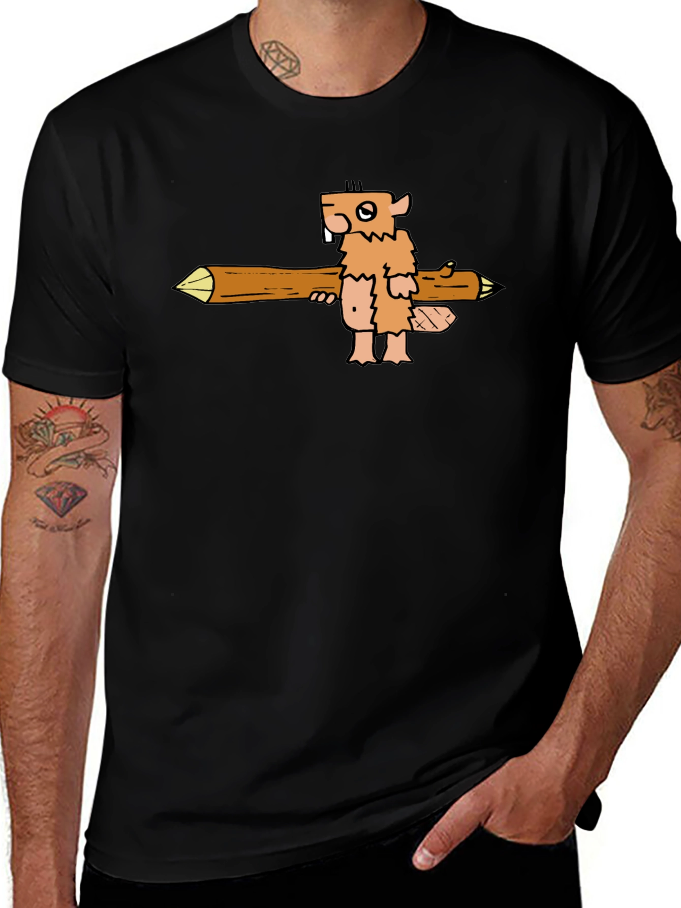 Cartoon Beaver T-Shirt