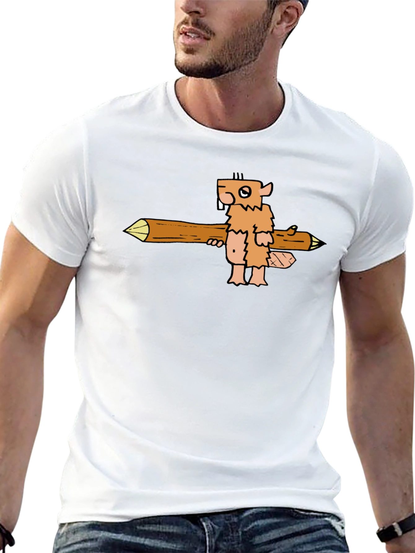 Cartoon Beaver T-Shirt