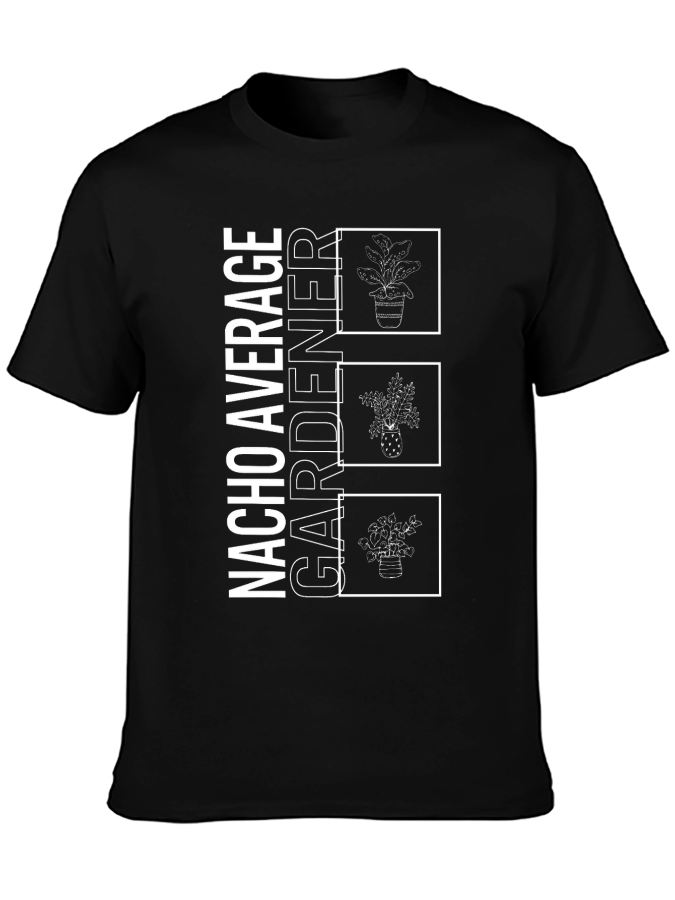 Nacho Average Gardener Graphic Tee - Black