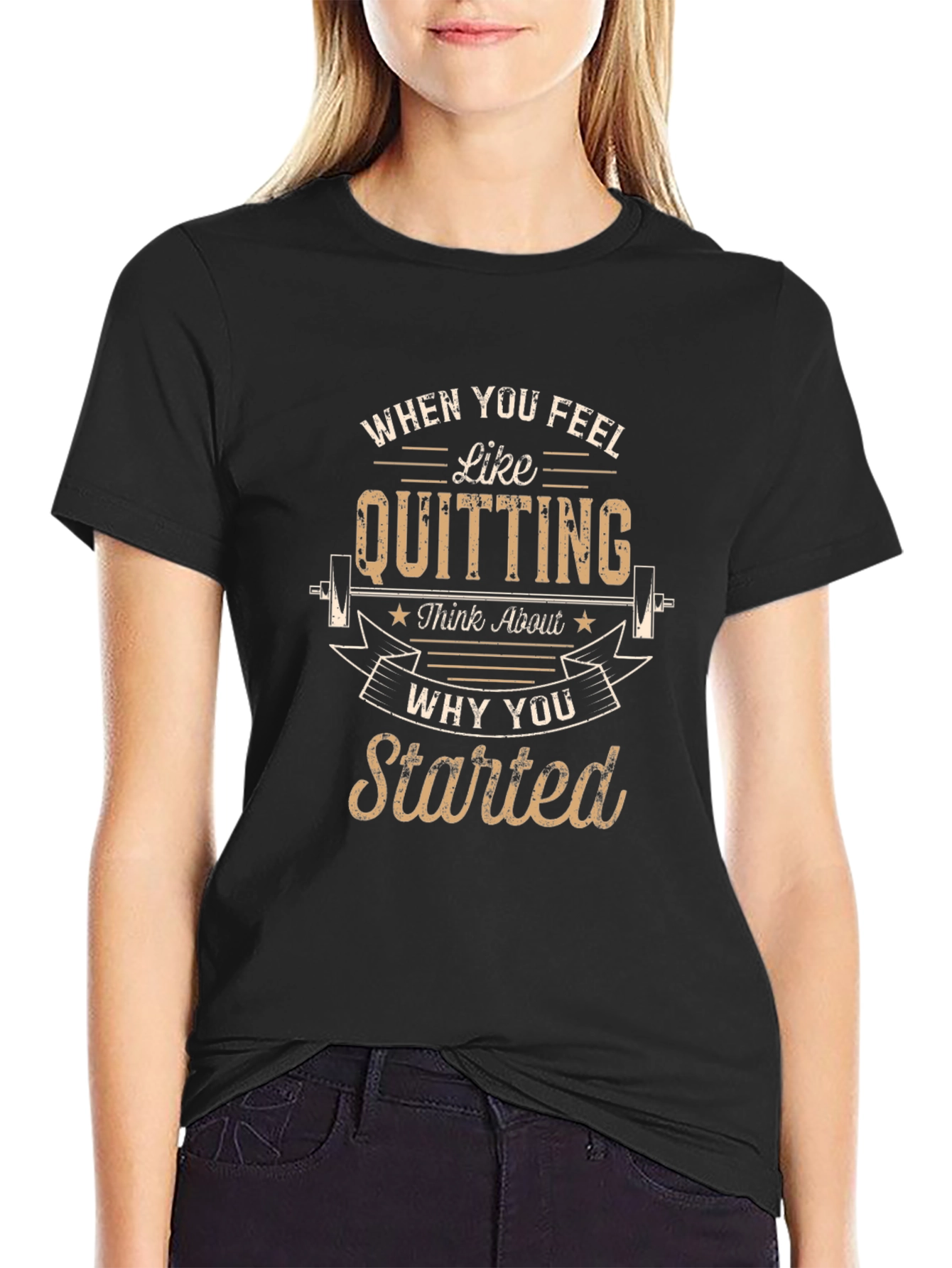 Motivational Workout T-Shirt - Never Quit