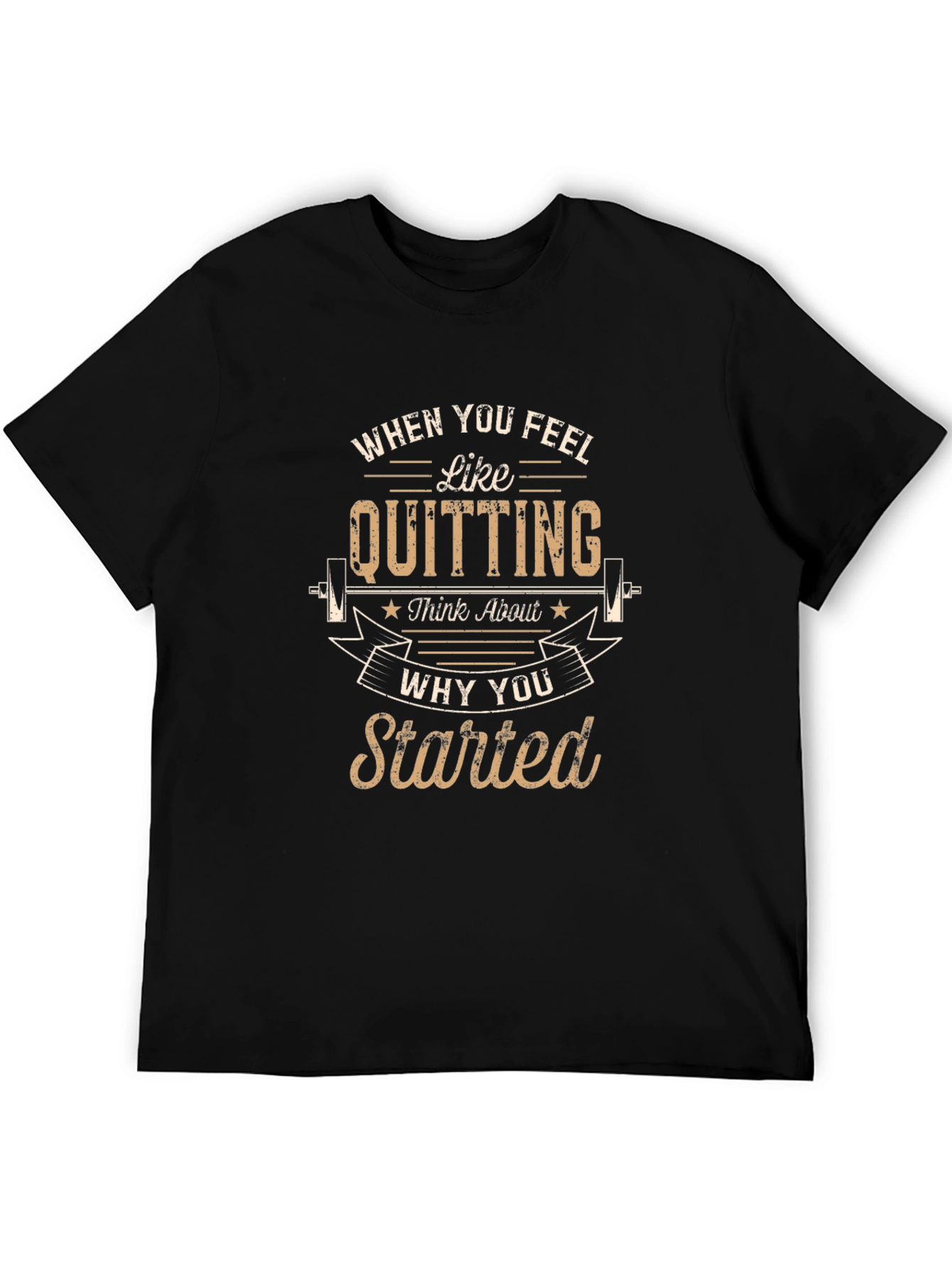 Motivational Workout T-Shirt - Never Quit