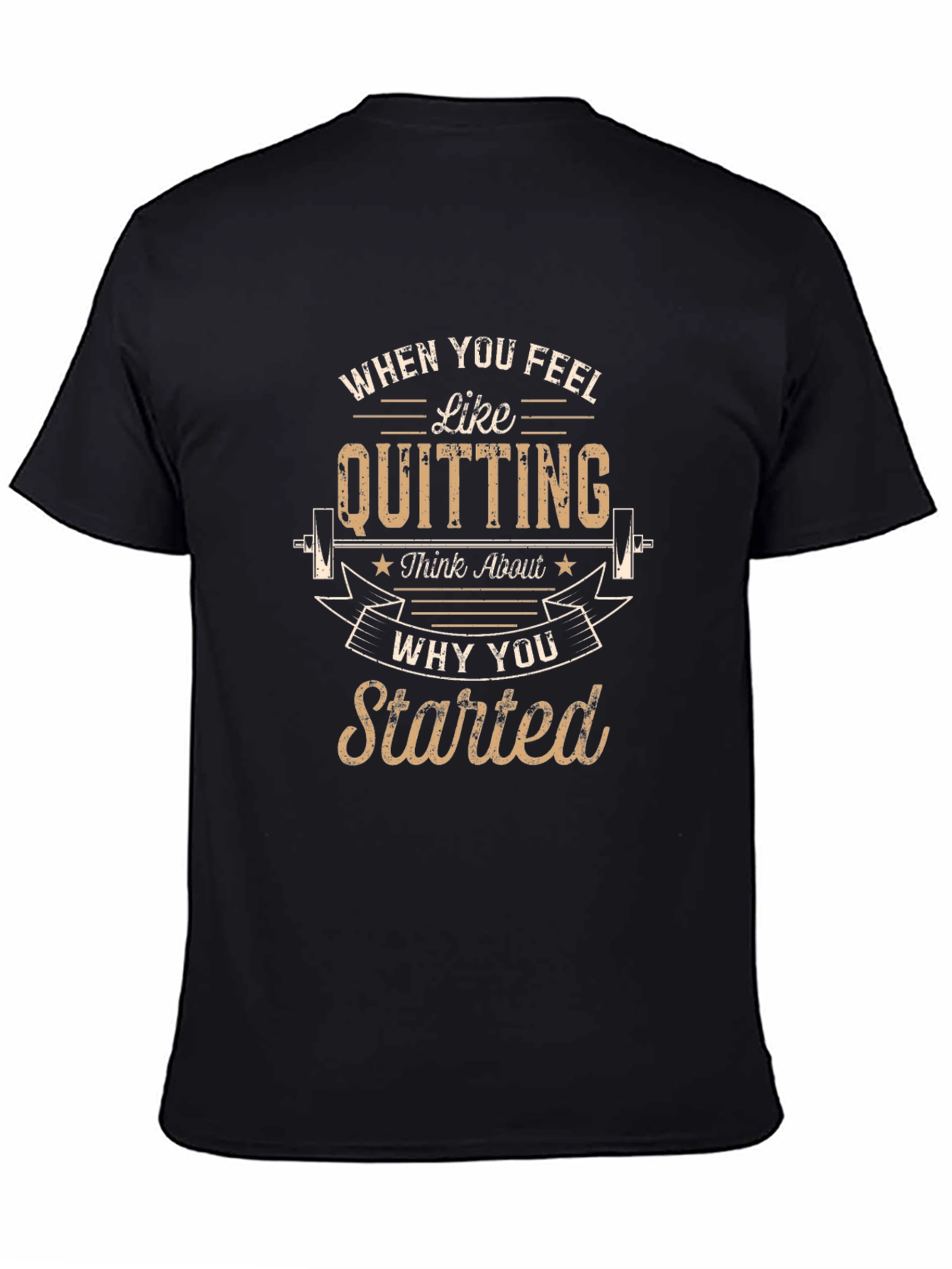 Motivational Workout T-Shirt - Never Quit