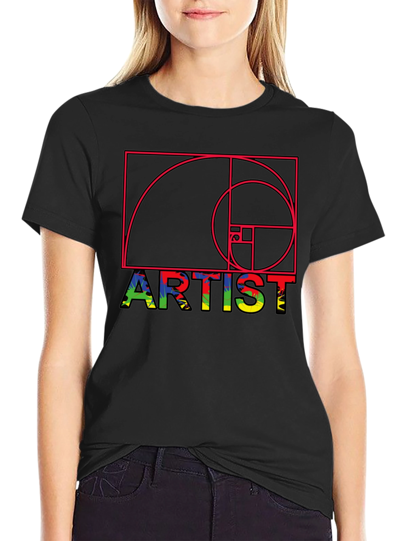 Artist Golden Ratio Graphic Tee - Unique Design