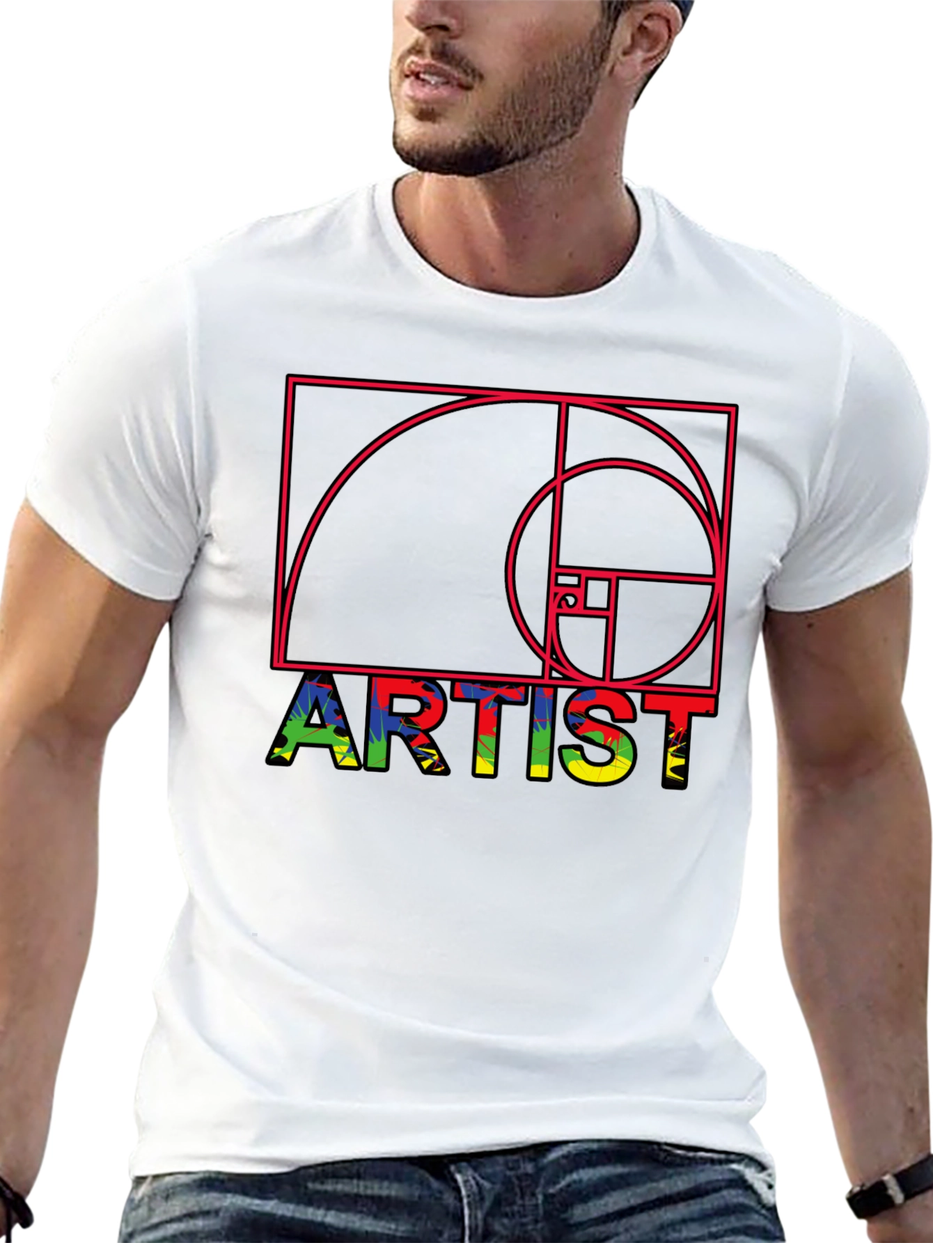 Artist Golden Ratio Graphic Tee - Unique Design