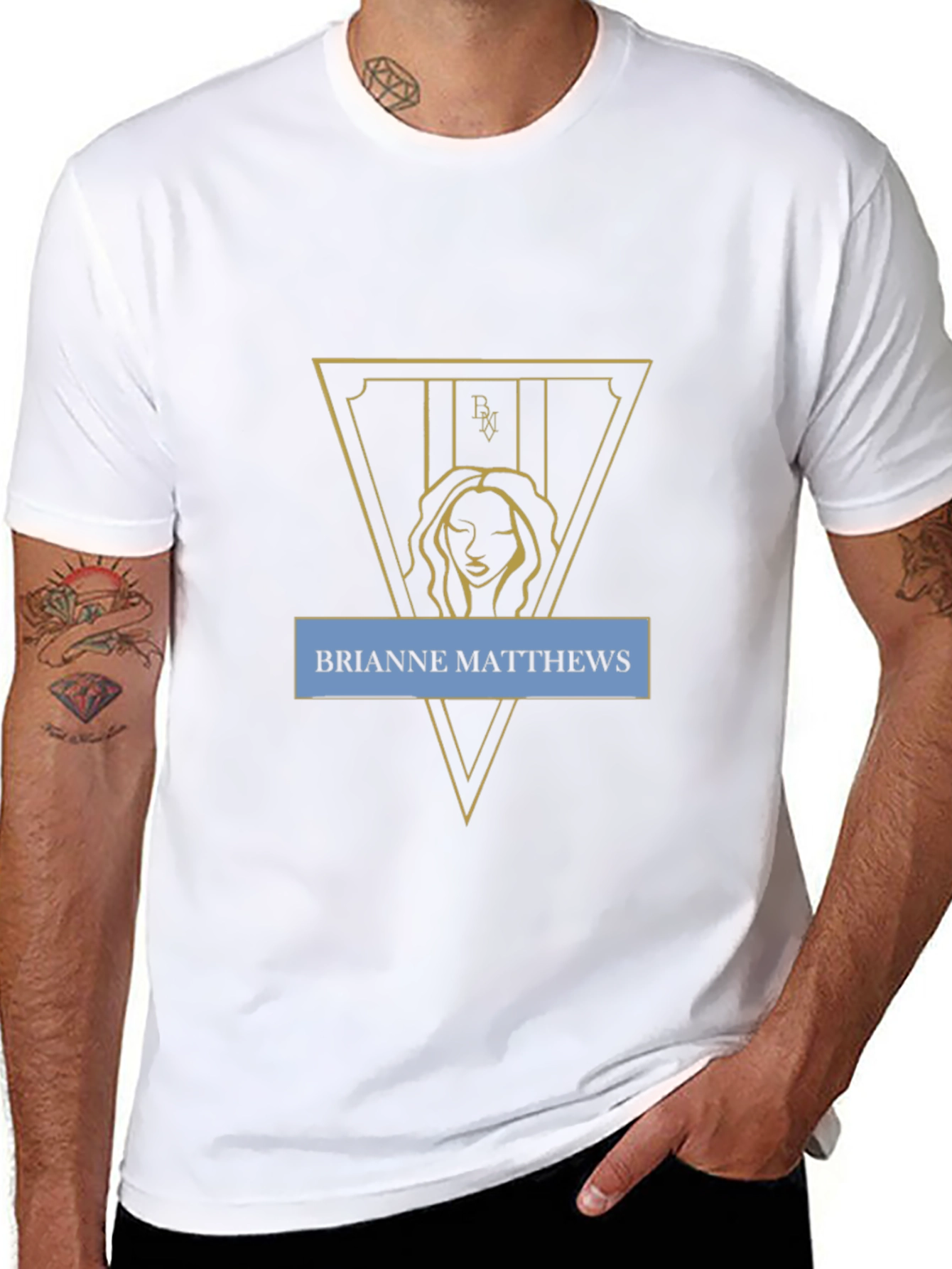 Stylish Black T-Shirt with Graphic Design