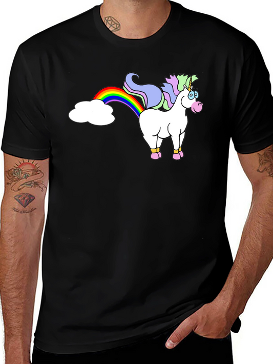 Unicorn Rainbow Humor Tee - Stylish Graphic T-Shirt