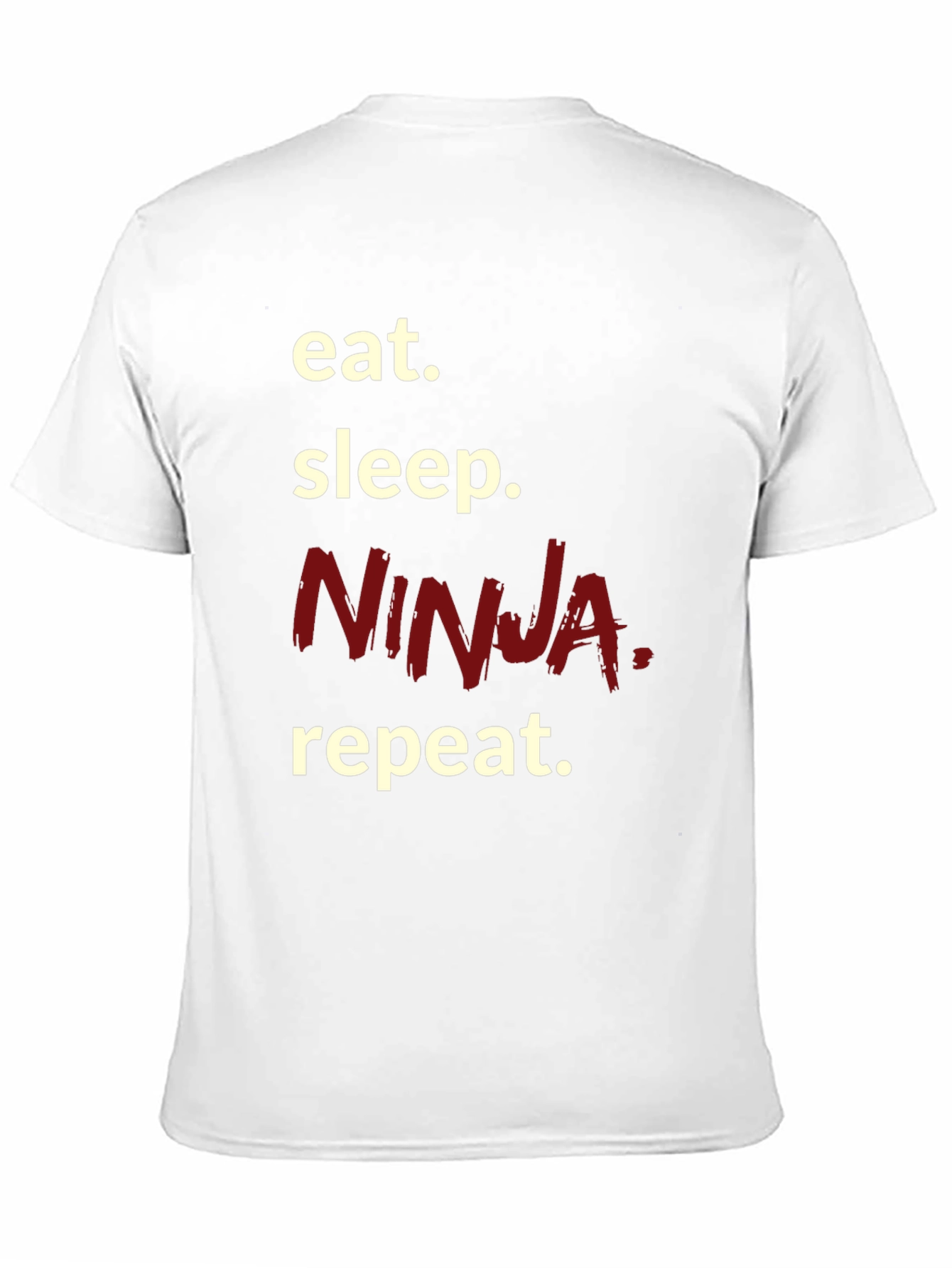Eat Sleep Ninja Repeat T-Shirt Black