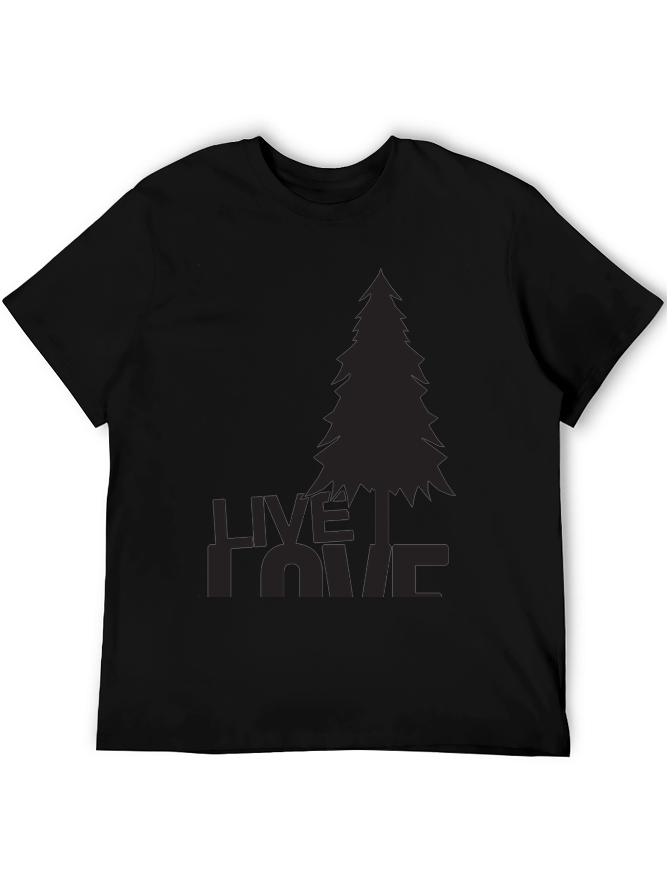 Nature Lovers Black Tee - Live Love Pine