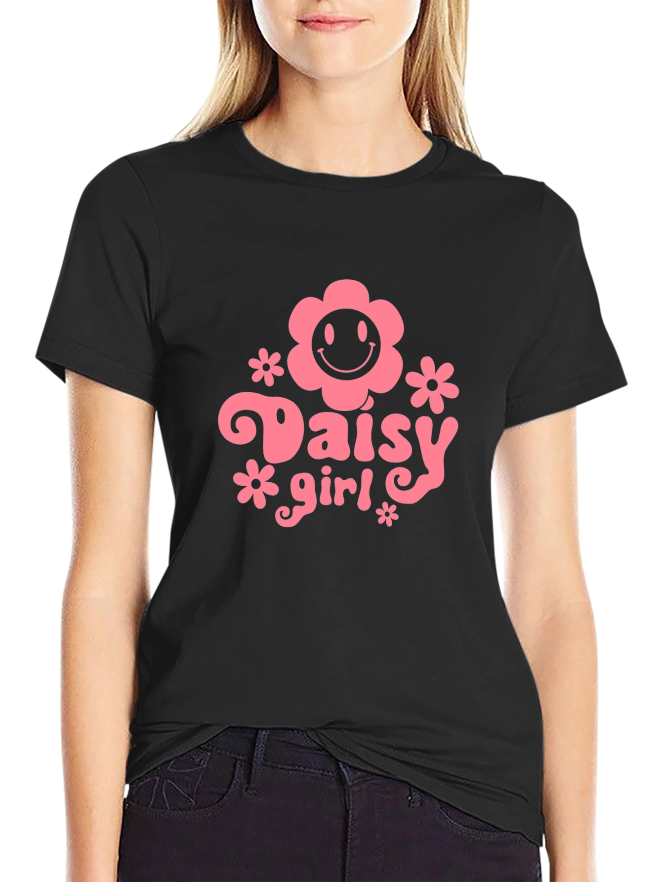 Daisy Girl Graphic Tee - Retro Style