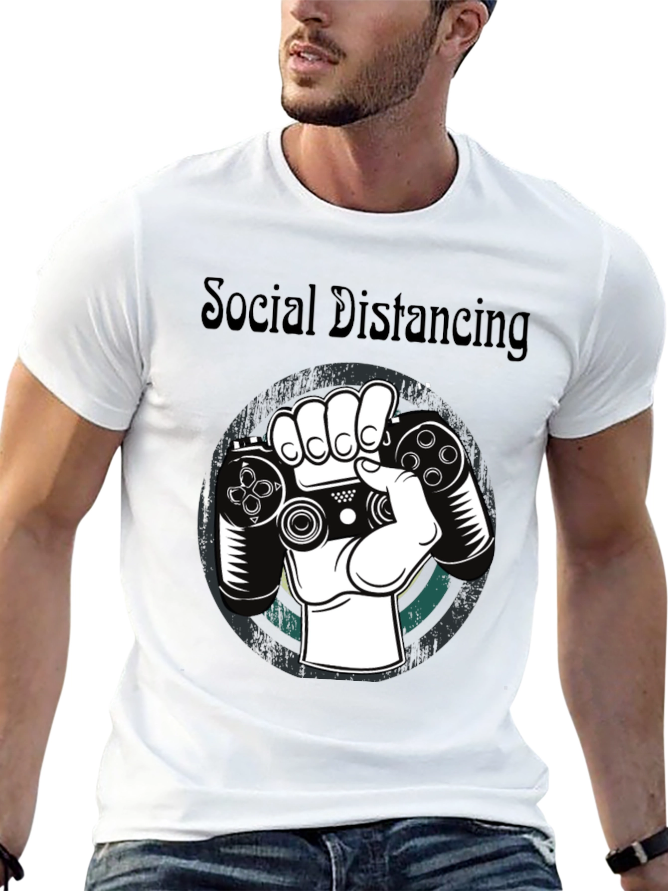 Social Distancing Gamer T-Shirt