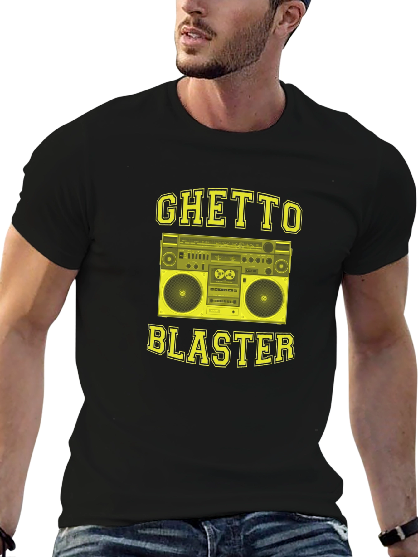 Ghetto Blaster T-Shirt - Retro Boombox Graphic Tee