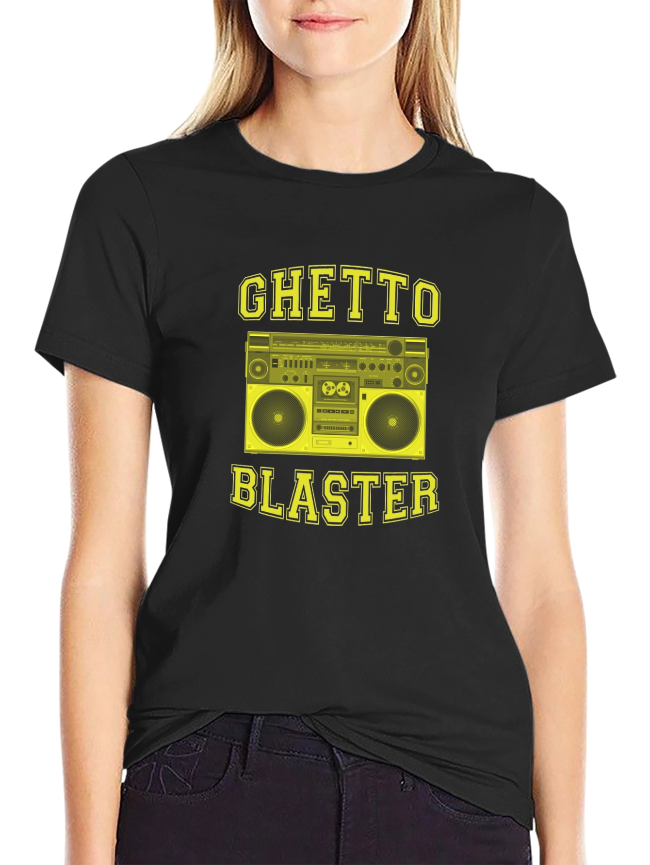 Ghetto Blaster T-Shirt - Retro Boombox Graphic Tee