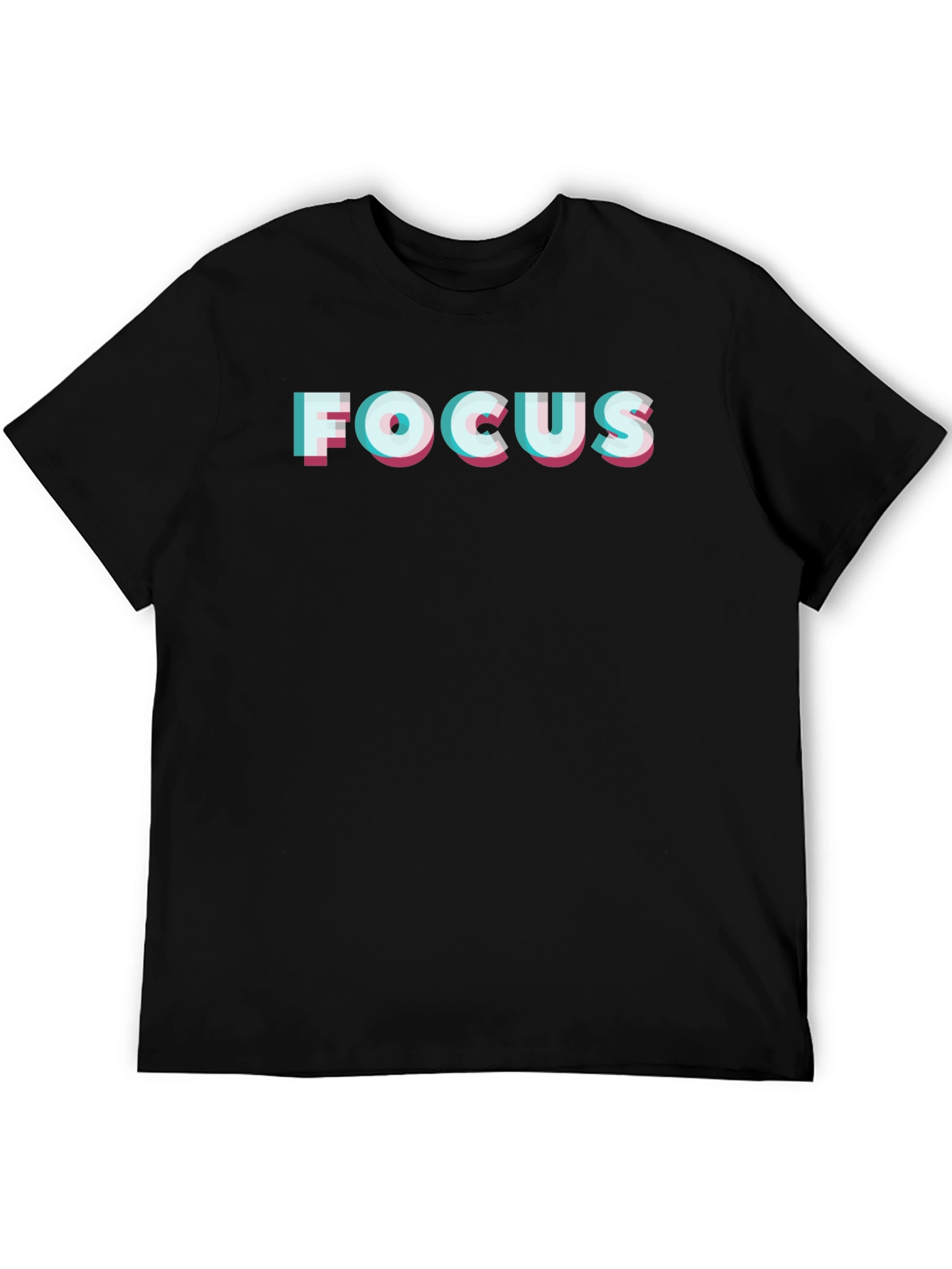 Focus Graphic T-Shirt - Stylish Black Tee