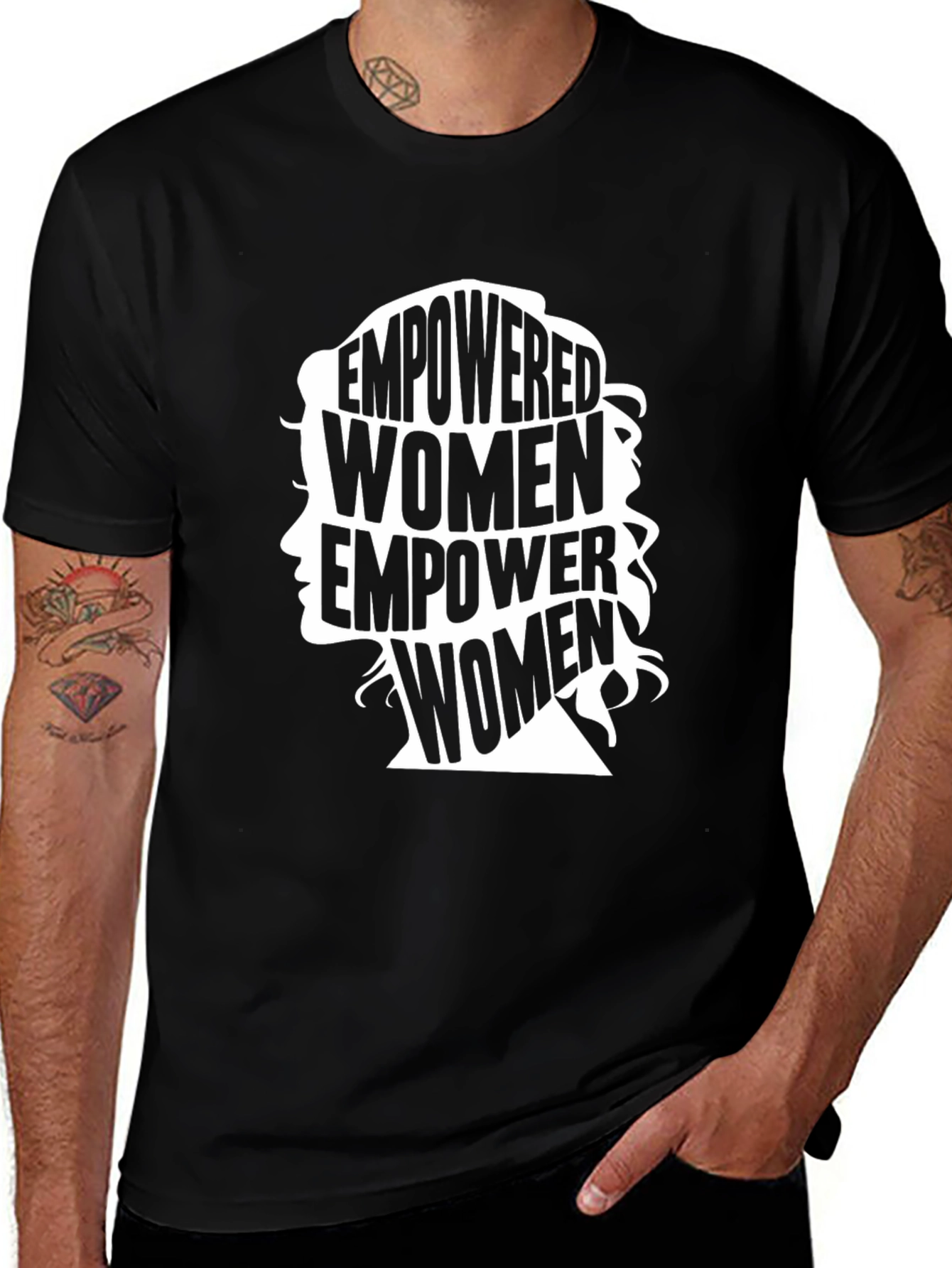 Empowered Women Black Graphic Tee