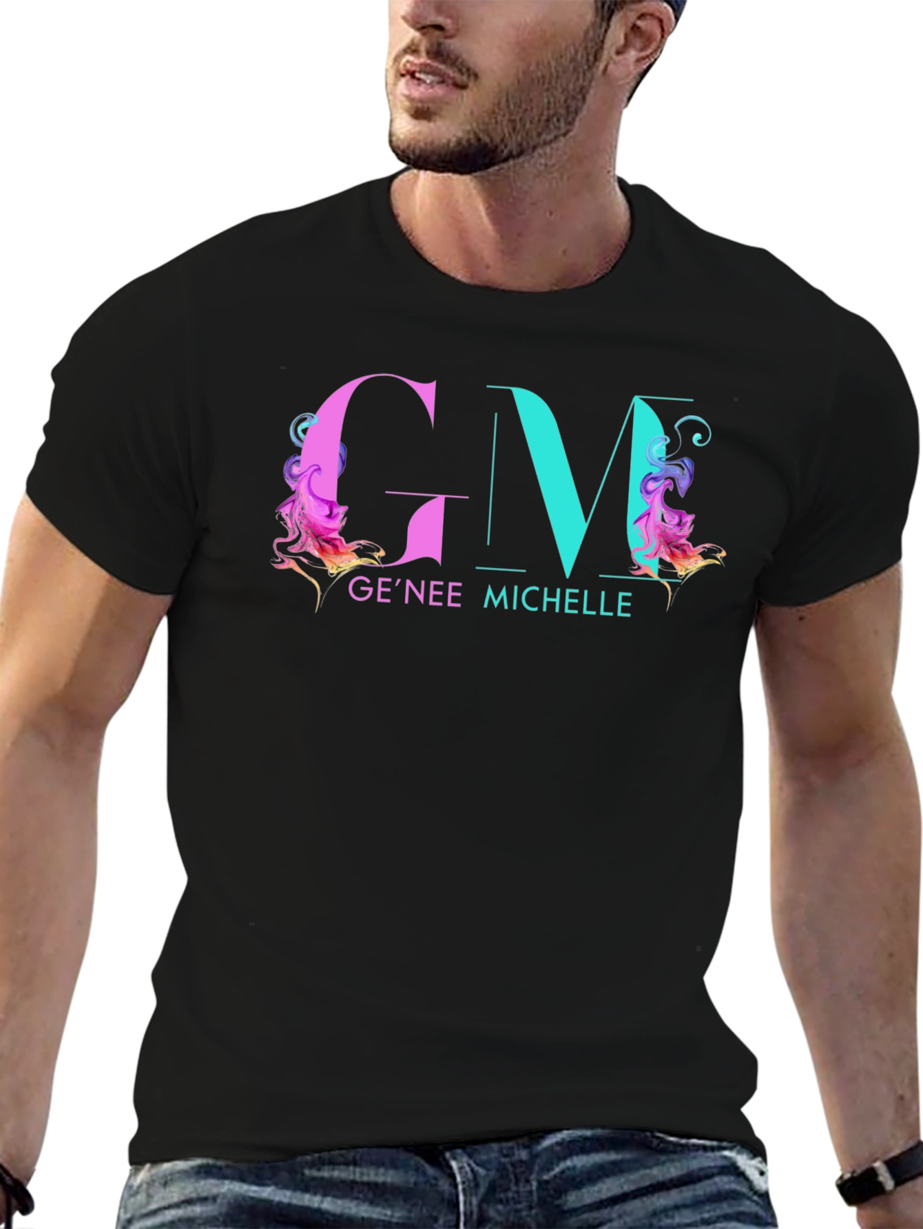GM GeNee Michelle Black T-Shirt