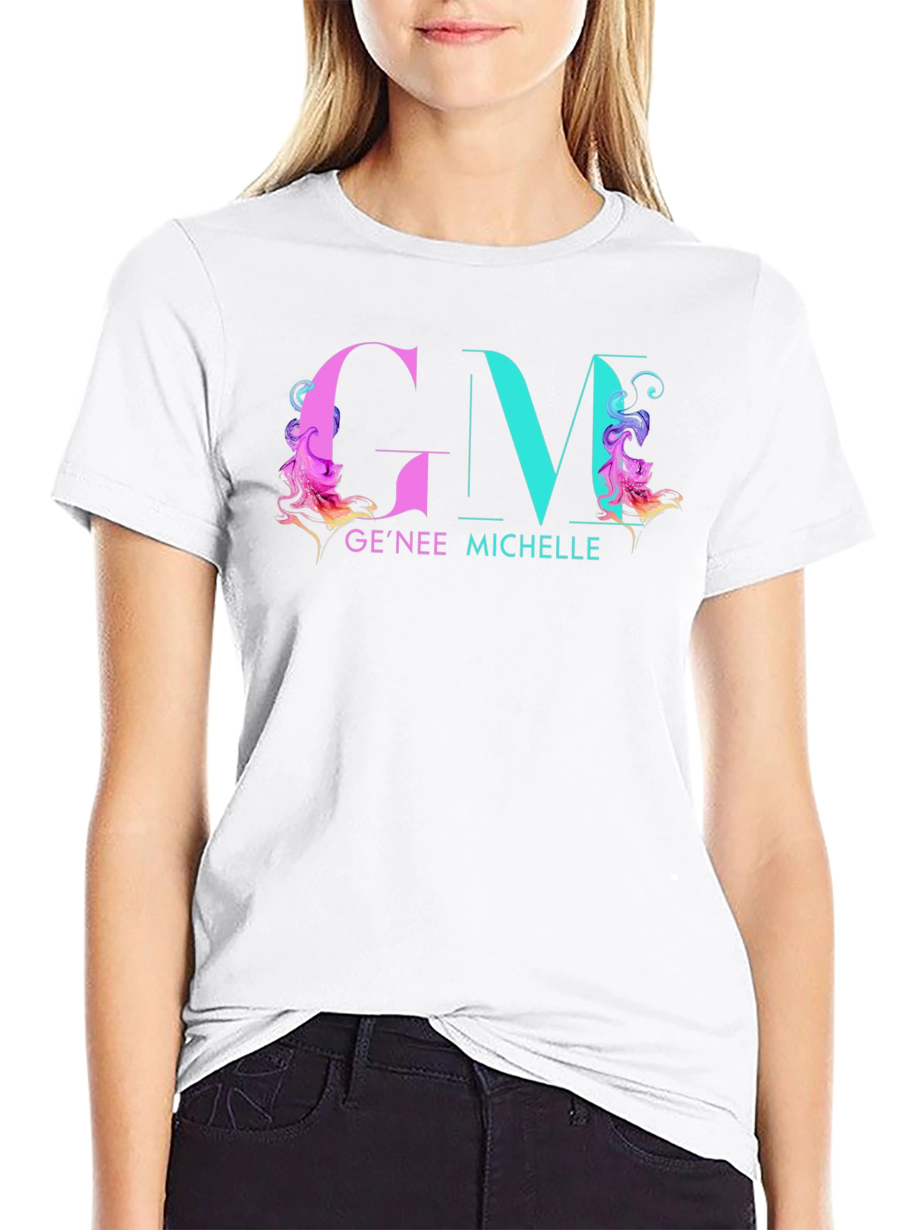 GM GeNee Michelle Black T-Shirt