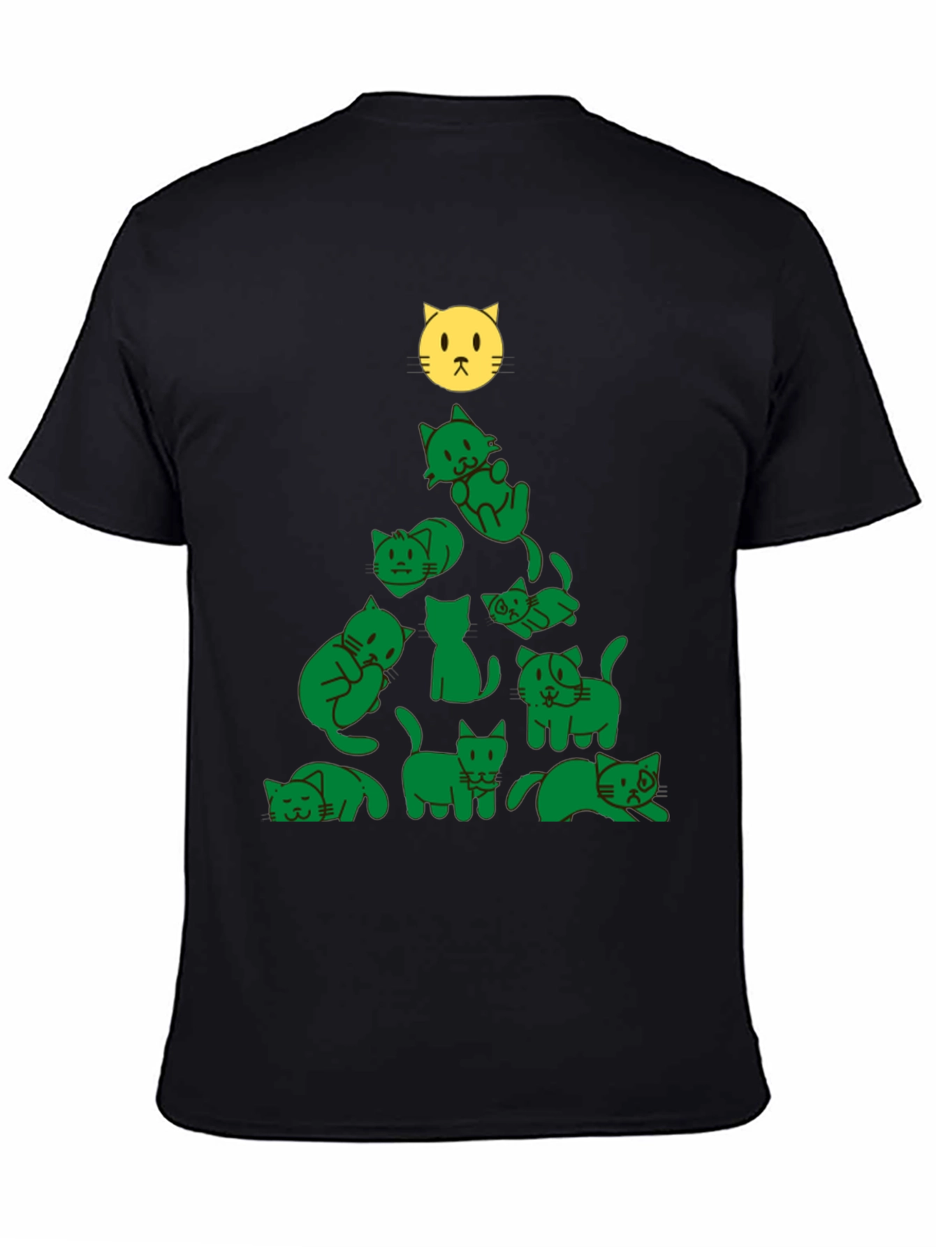 Festive Cat Christmas Tree T-Shirt