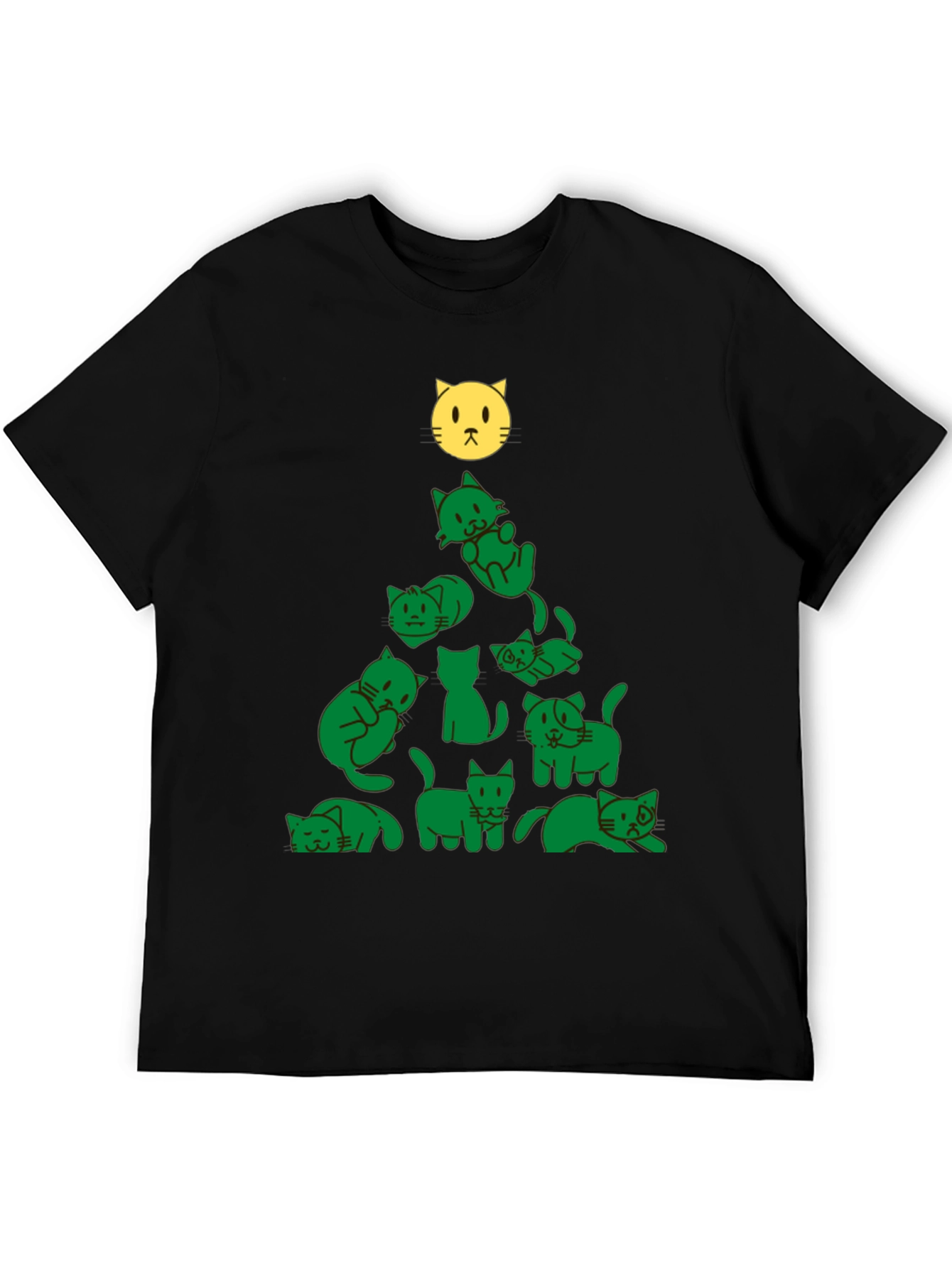 Festive Cat Christmas Tree T-Shirt