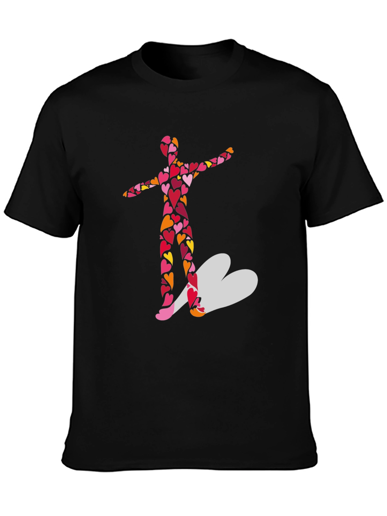 Heart Person Graphic Tee - Love & Style