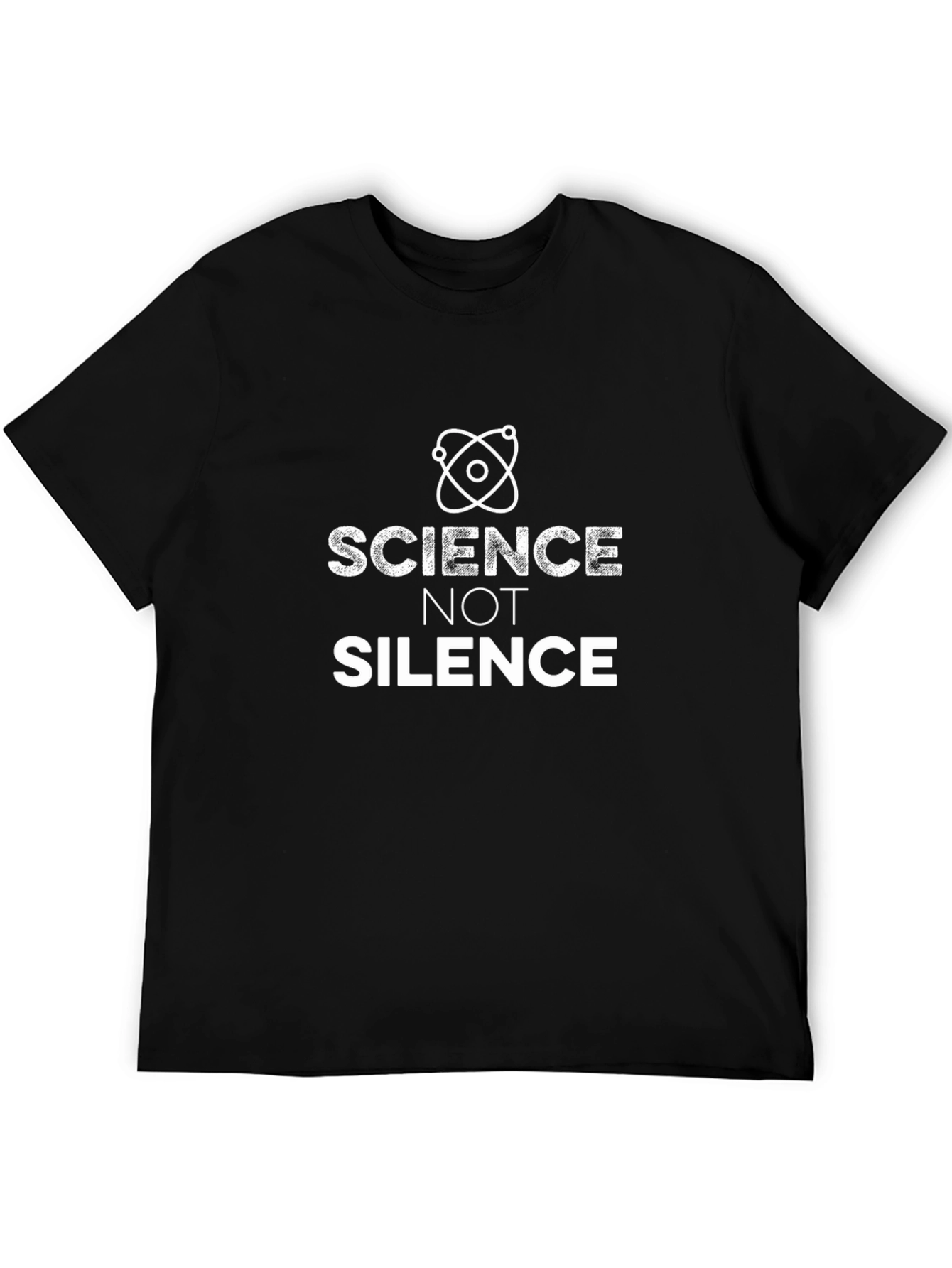 Science Not Silence Black T-Shirt