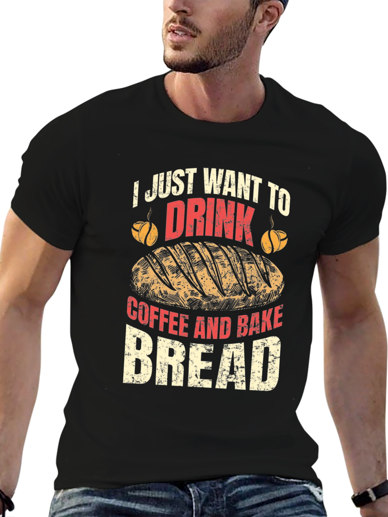 Coffee and Bread Graphic Tee - Unisex